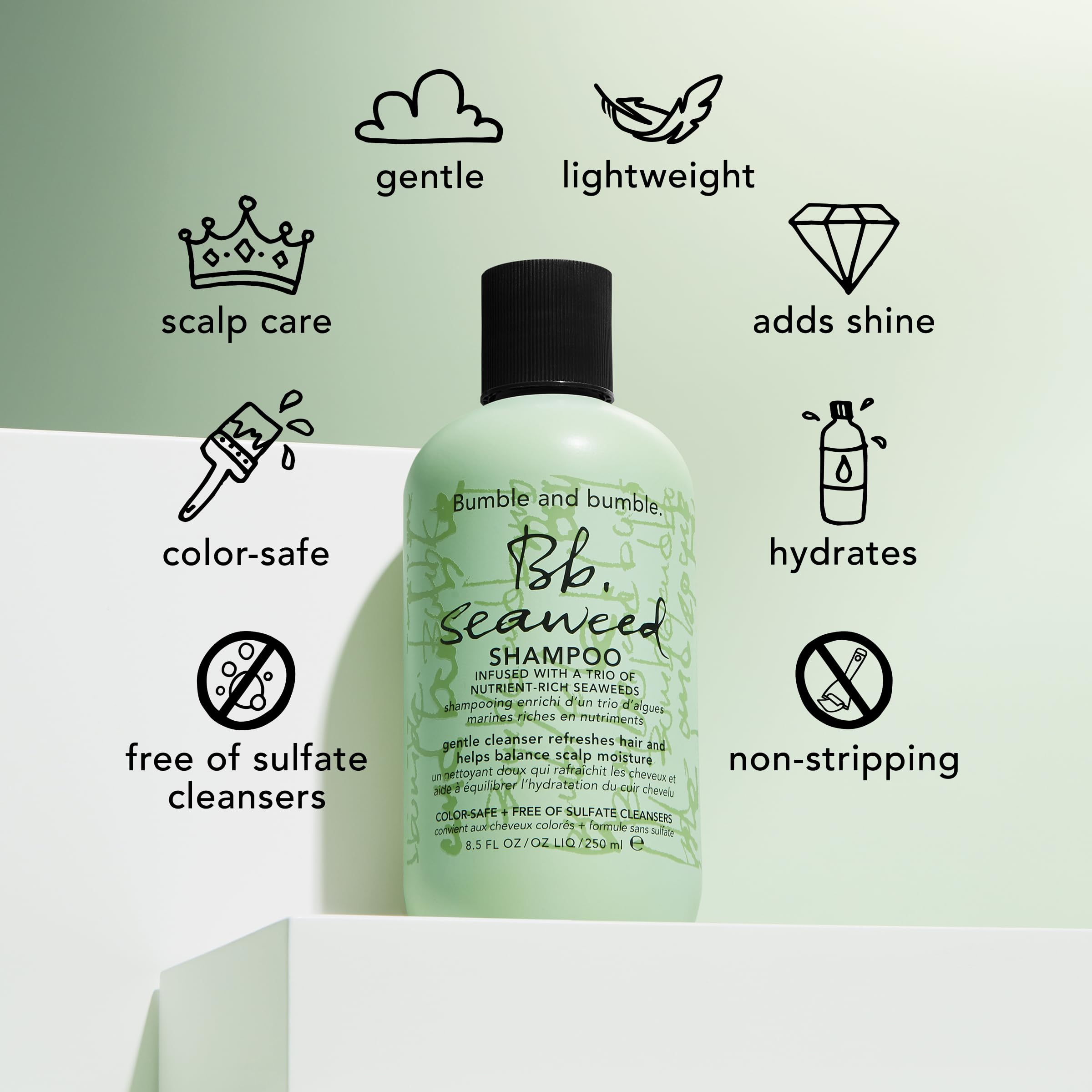 Foto 5 pulgar | Champú Hidratante De Algas Marinas Bumble And Bumble, 250 Ml, Sin Sulfatos - Venta Internacional.