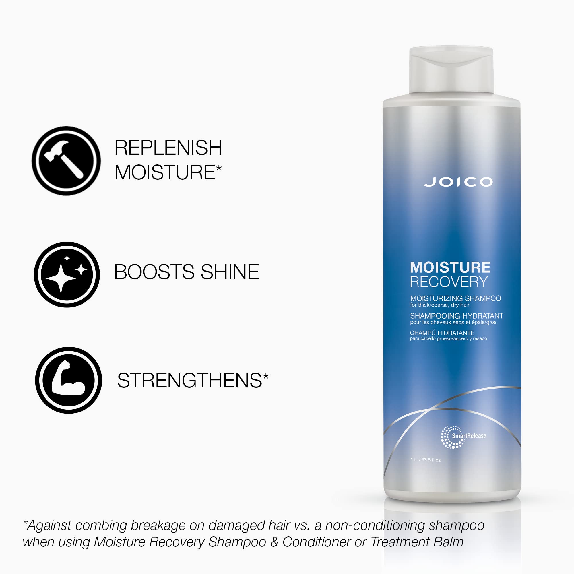 Foto 4 pulgar | Champú Joico Moisture Recovery Hidratante 1l - Venta Internacional.