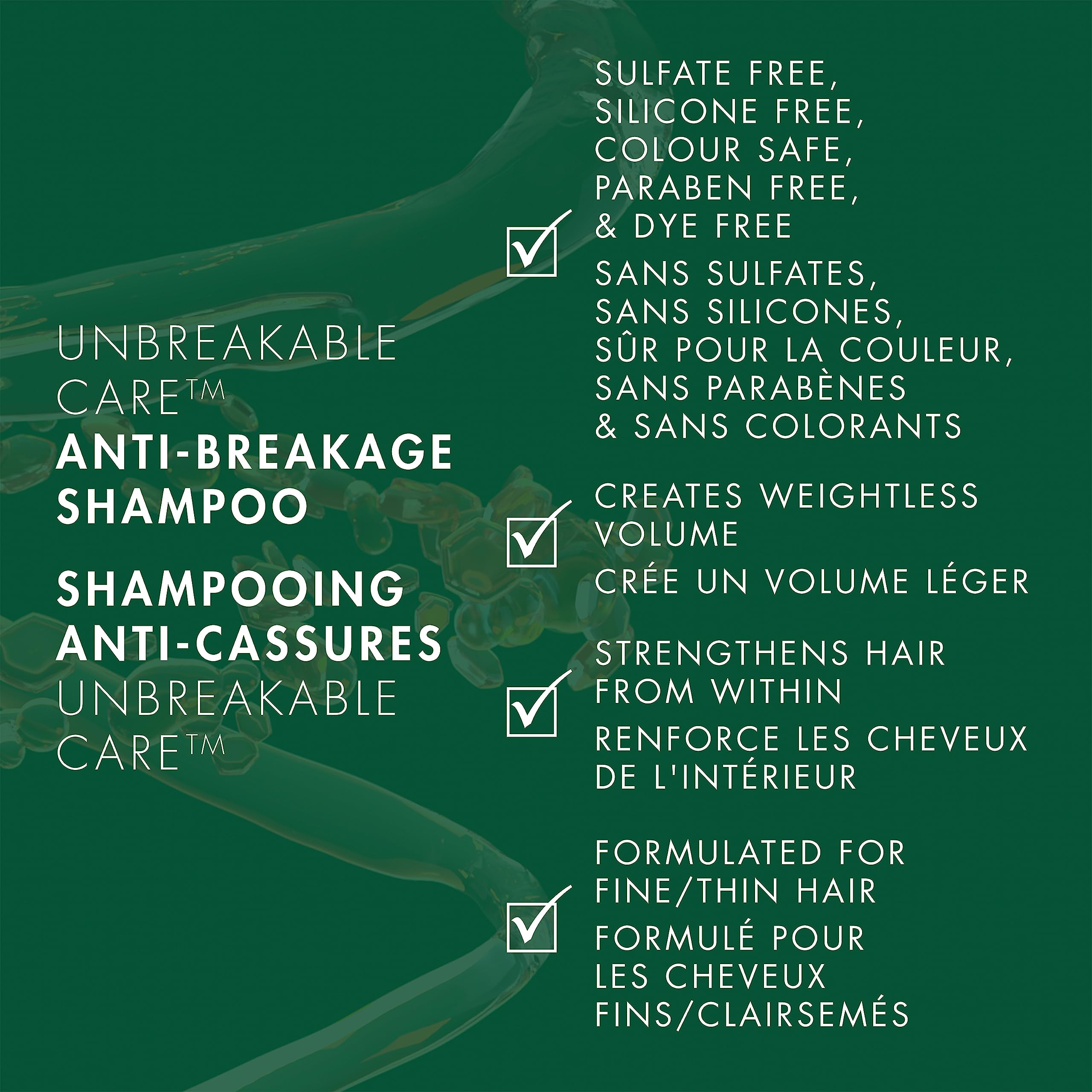 Foto 8 pulgar | Champú Nexxus Unbreakable Care Anti-rotura, 400 Ml, Sin Sulfatos - Venta Internacional.