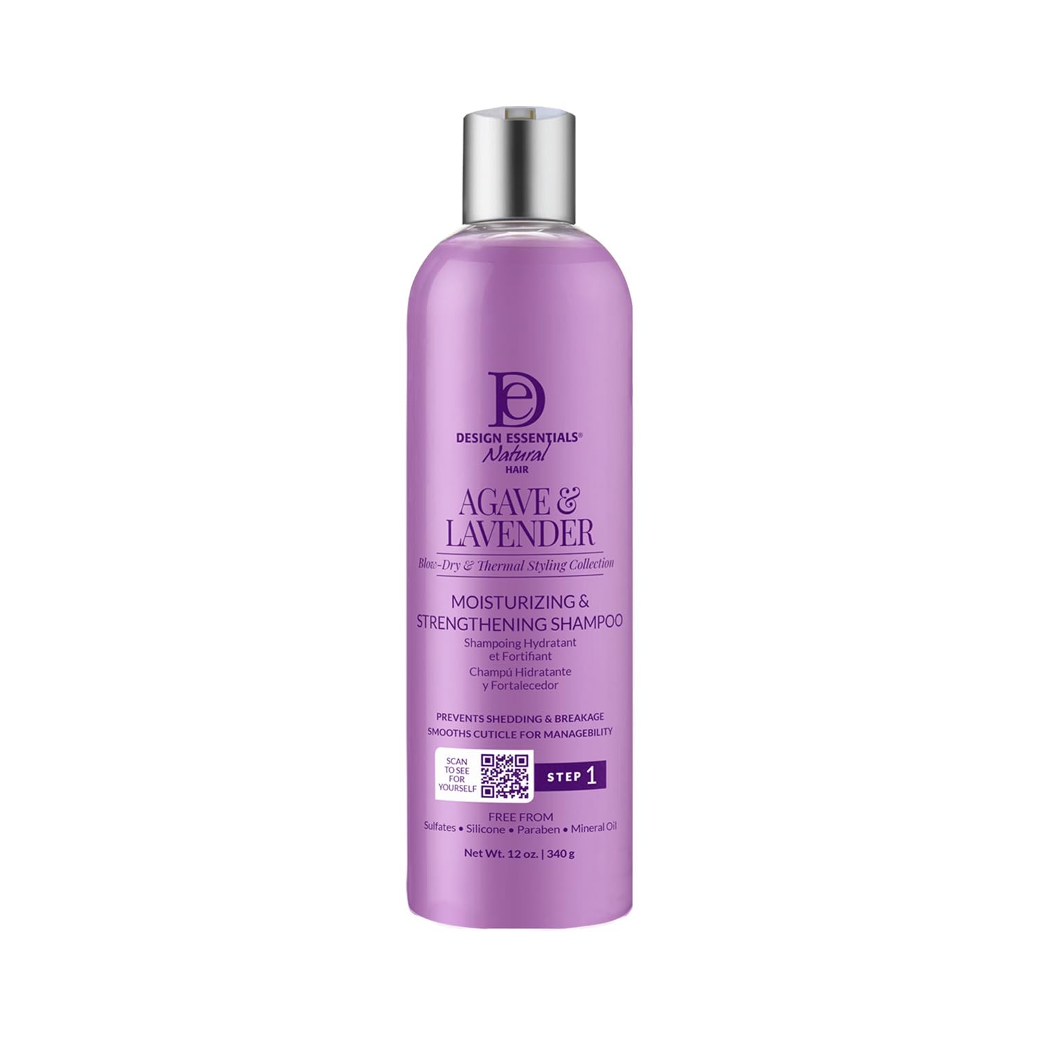 Foto 2 pulgar | Champú Design Essentials De Agave Y Lavanda, 355 Ml, Sin Sulfatos - Venta Internacional.
