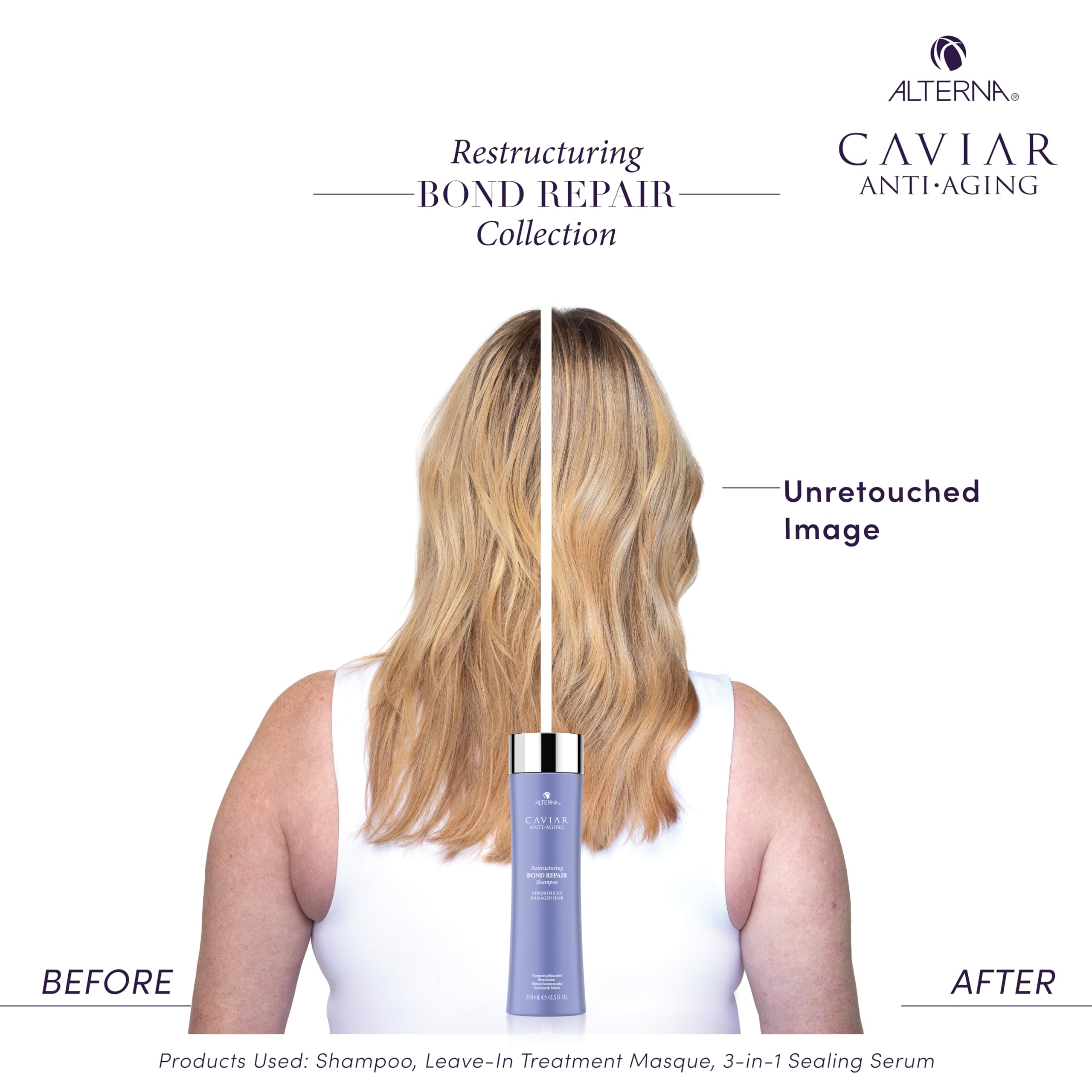 Foto 7 pulgar | Champú Antiedad Alterna Caviar, Reestructurante Y Reparador De Uniones, 40 Ml - Venta Internacional.