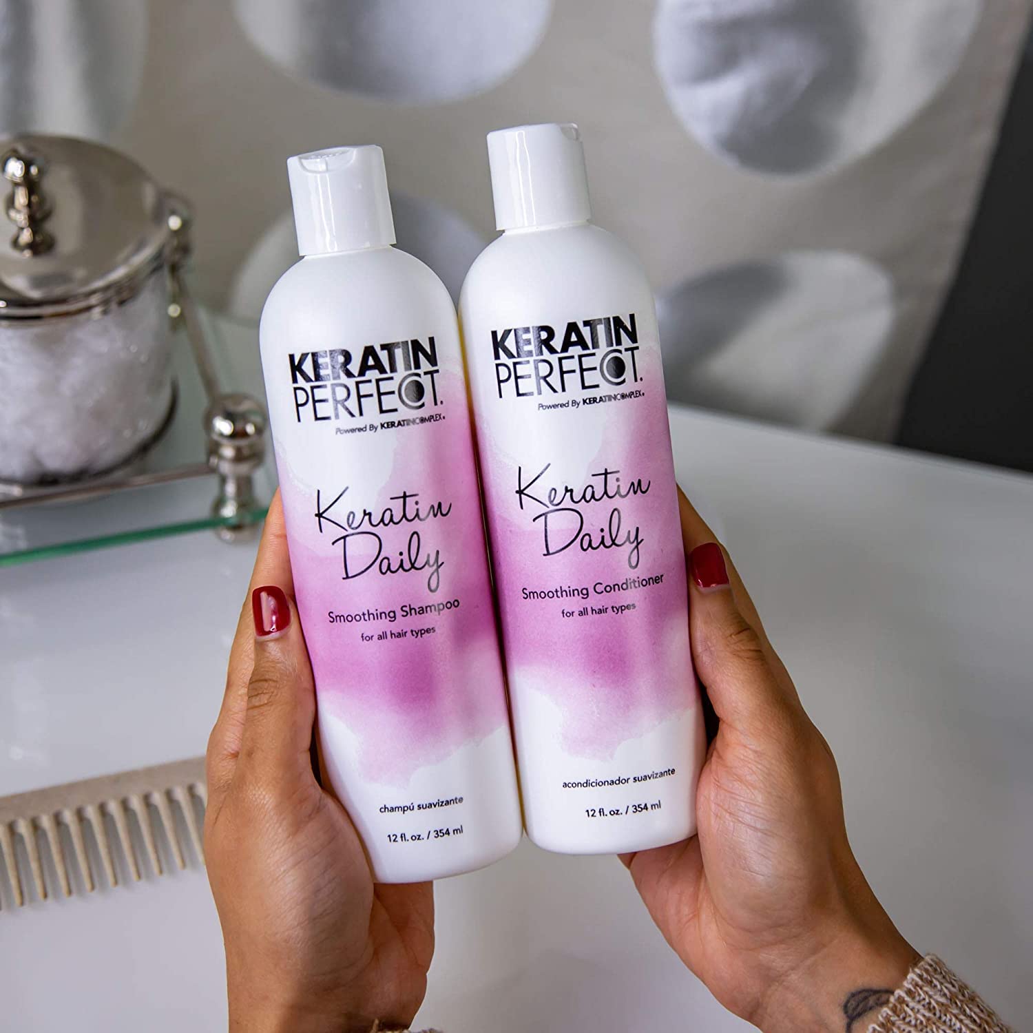 Foto 8 pulgar | Champú Keratin Perfect Keratin Daily, 355 Ml, Unisex - Venta Internacional.