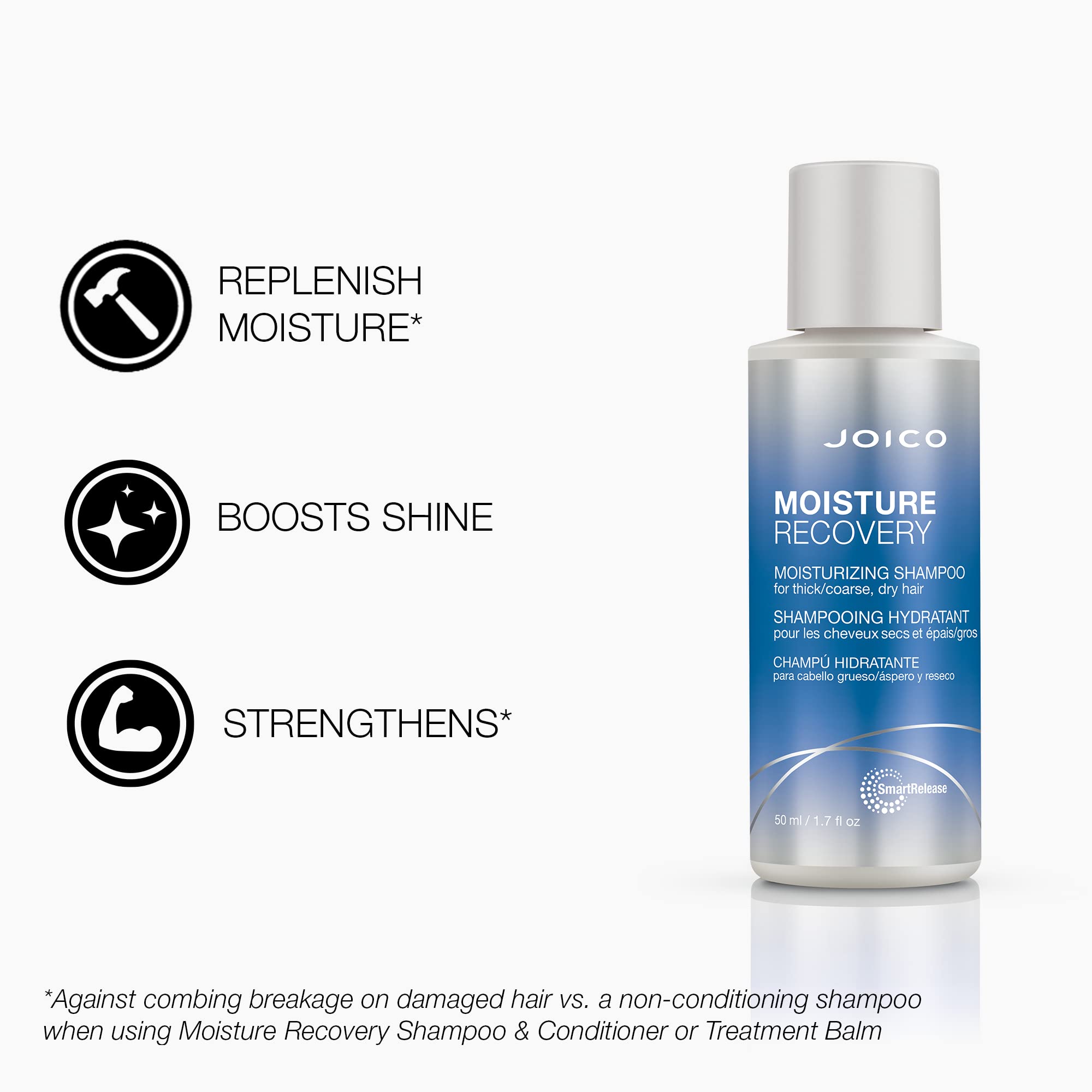 Foto 4 pulgar | Champú Joico Moisture Recovery Hidratante 50 Ml - Venta Internacional.