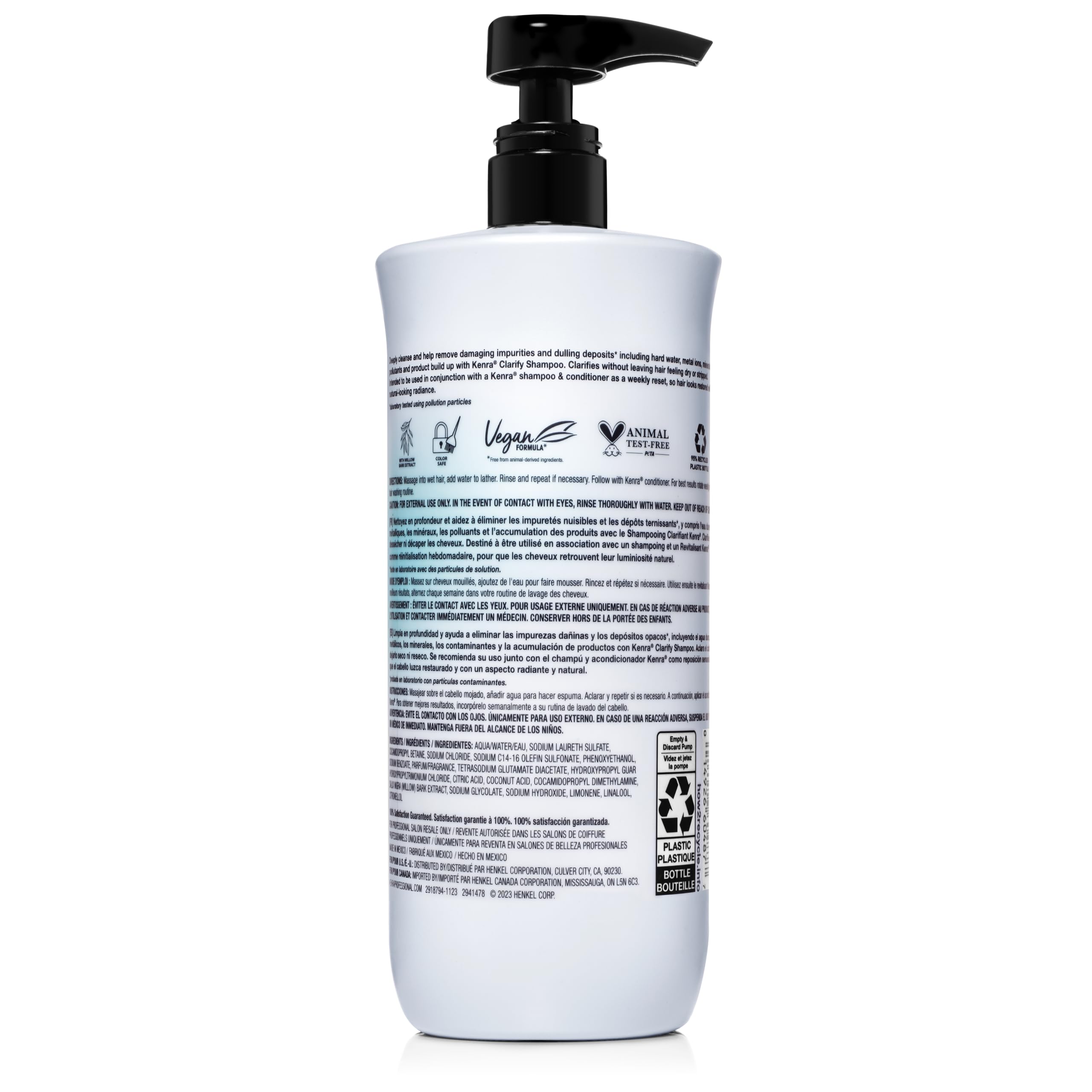 Foto 7 pulgar | Champú Kenra Clarify Deep Cleansing Color-safe 1l - Venta Internacional.