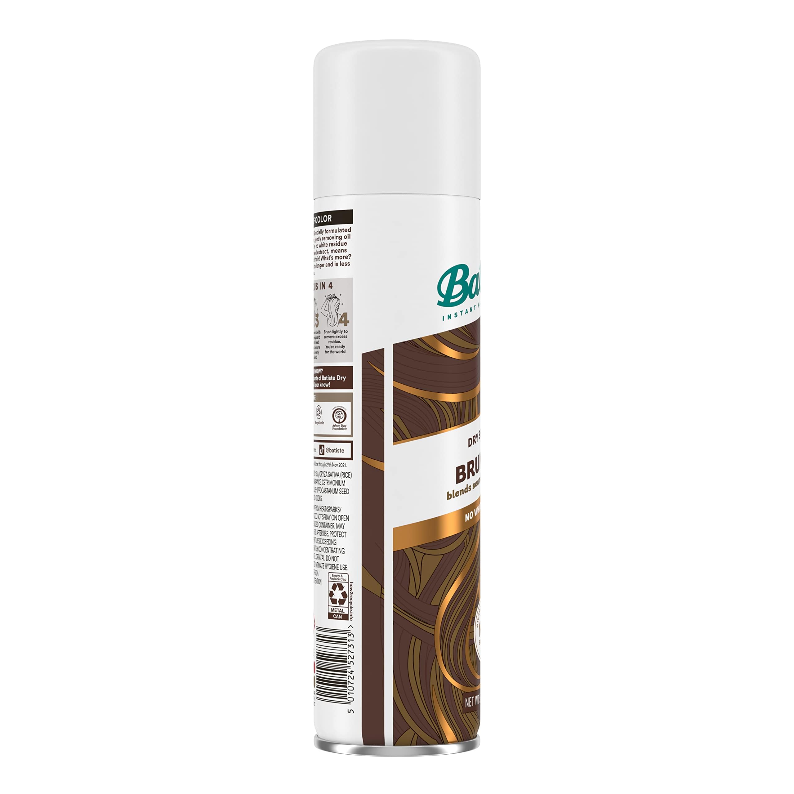 Foto 3 pulgar | Champú Seco Batiste Brunette Para Morenas Ricas 162 G - Venta Internacional.