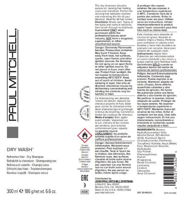 Foto 6 pulgar | Champú Seco Paul Mitchell Dry Wash Refresh All Hair 200 Ml - Venta Internacional.
