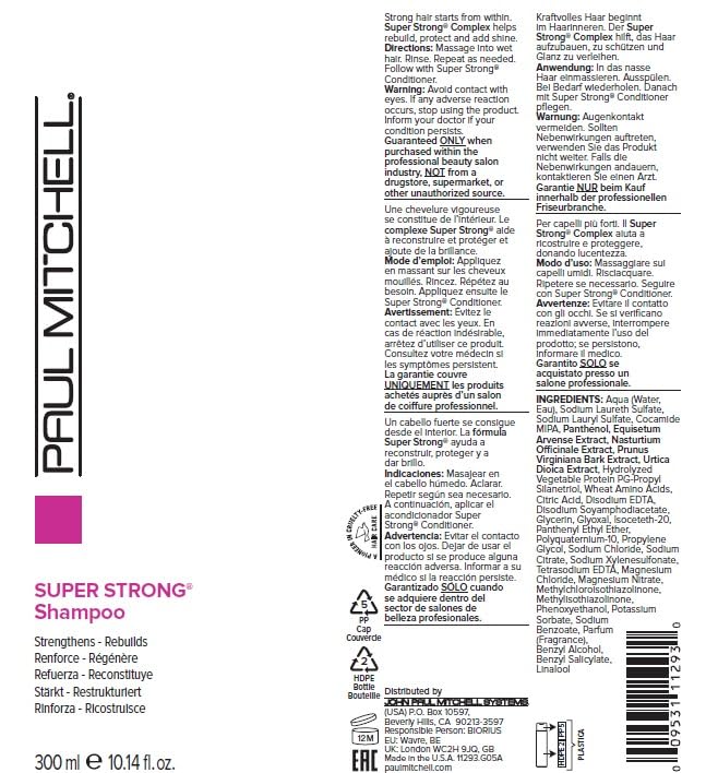 Foto 8 pulgar | Champú Paul Mitchell Super Strong Fortalece Y Reconstruye 300 Ml - Venta Internacional.