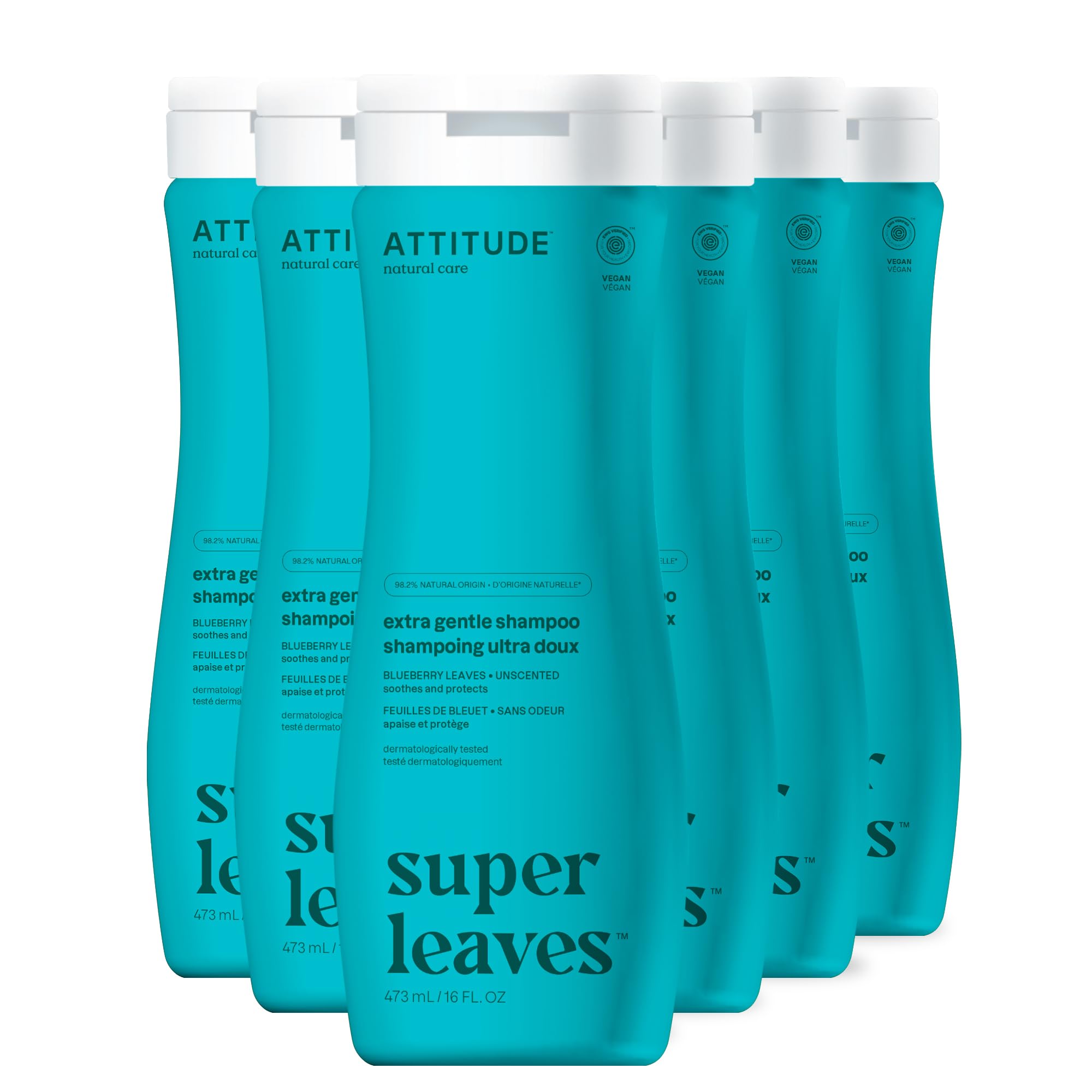 Champú Attitude Extra Suave Para Cabello Que Alivia El Cuero Cabelludo Seco, 473 Ml X 6 - Venta Internacional.