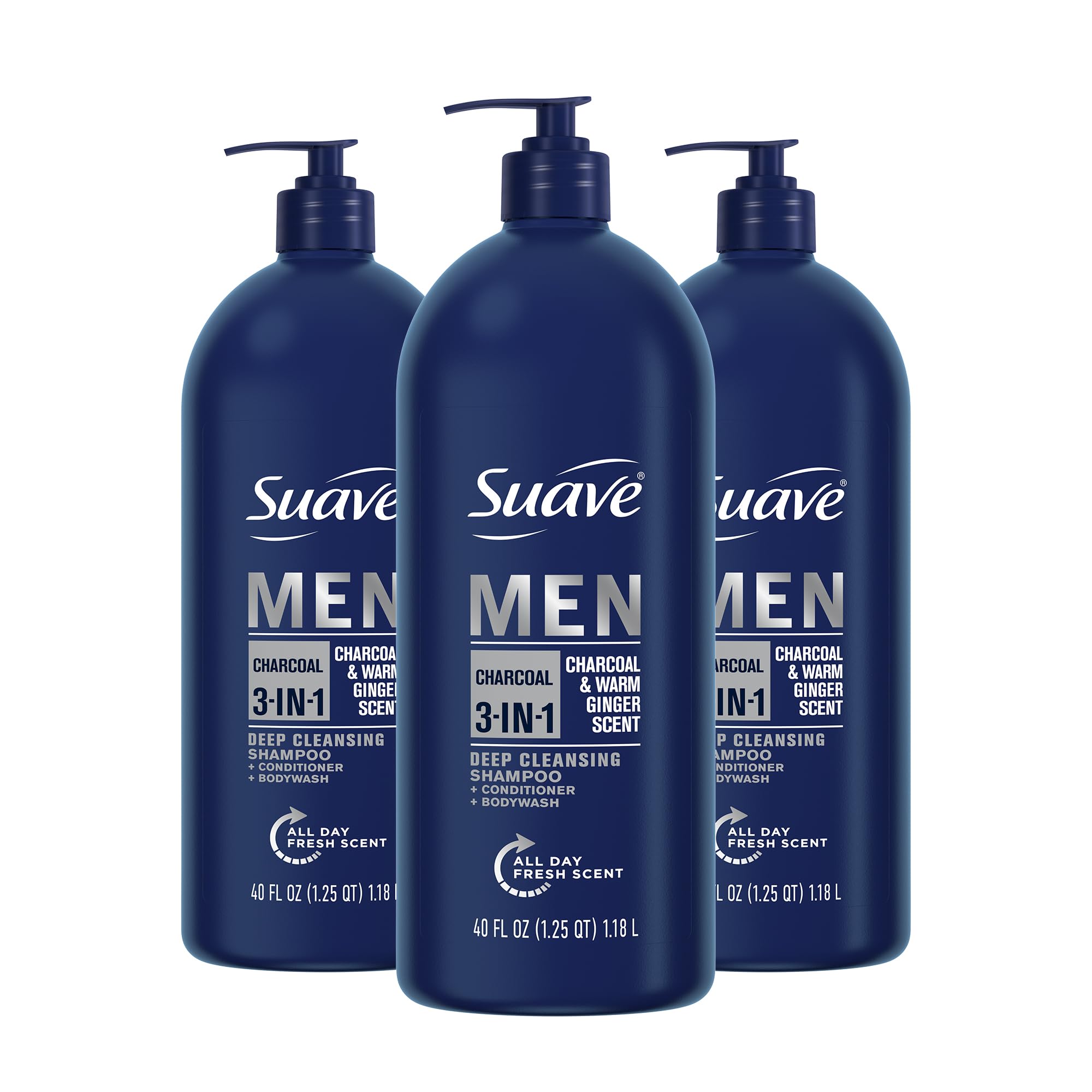 Foto 2 pulgar | Champú Acondicionador Bodywash 3 En 1 Suave Men Charcoal, 1,18 L - Venta Internacional.
