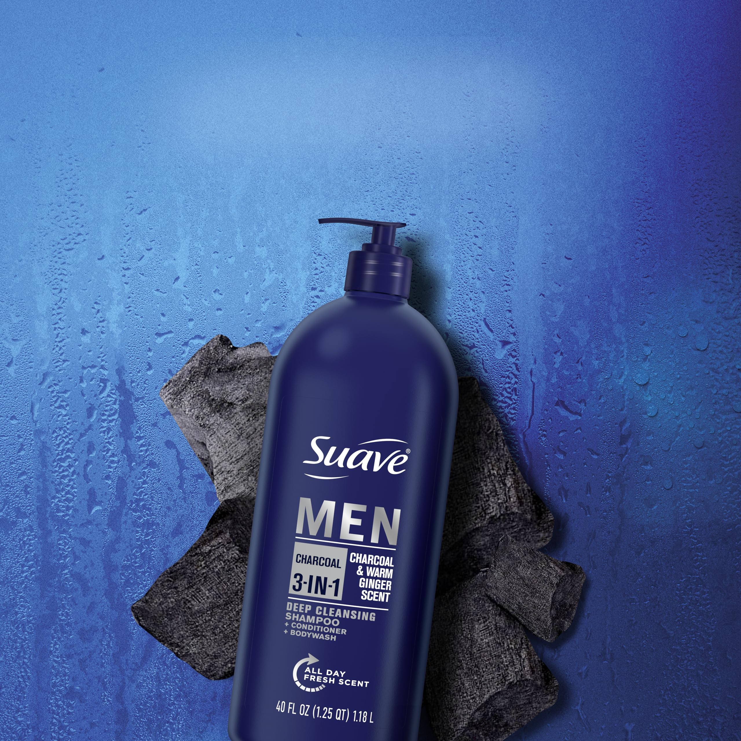 Foto 6 pulgar | Champú Acondicionador Bodywash 3 En 1 Suave Men Charcoal, 1,18 L - Venta Internacional.
