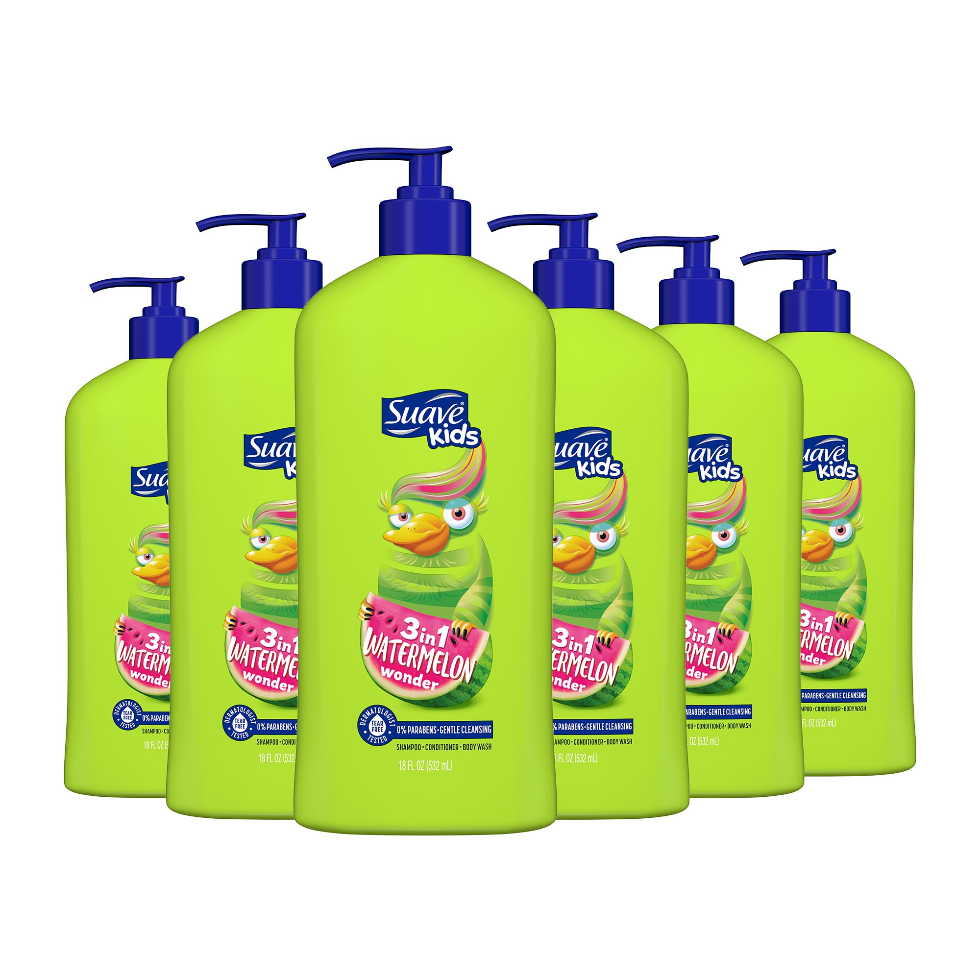 Foto 2 pulgar | Champú, Acondicionador Y Gel De Baño 3 En 1 Suave Kids Watermelon 530 Ml - Venta Internacional.