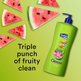 Foto 3 | Champú, Acondicionador Y Gel De Baño 3 En 1 Suave Kids Watermelon 530 Ml - Venta Internacional.