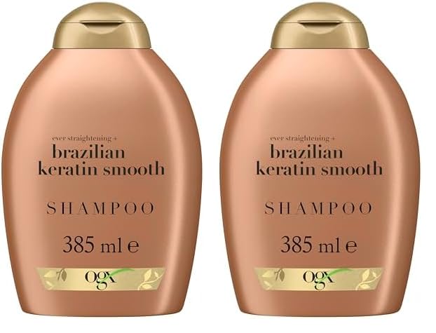 Shampoo Ogx Brazilian Keratin Therapy Shiny Hair, 384 Ml (paquete De 2) - Venta Internacional.