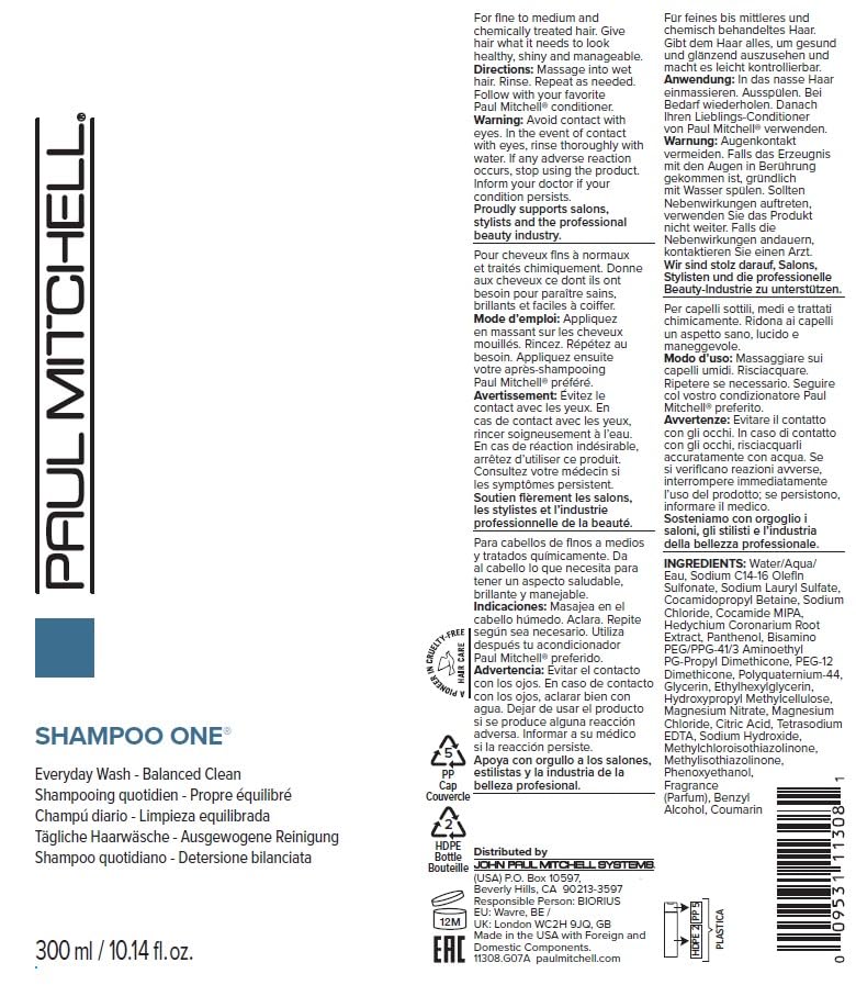 Foto 7 | Champú Paul Mitchell Shampoo One Balanced Clean 300 Ml - Venta Internacional.