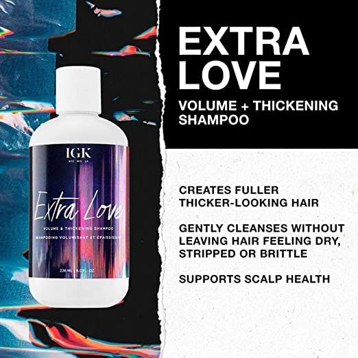 Foto 4 pulgar | Champú Igk Extra Love Para Volumen Y Espesamiento, 240 Ml, Vegano - Venta Internacional.