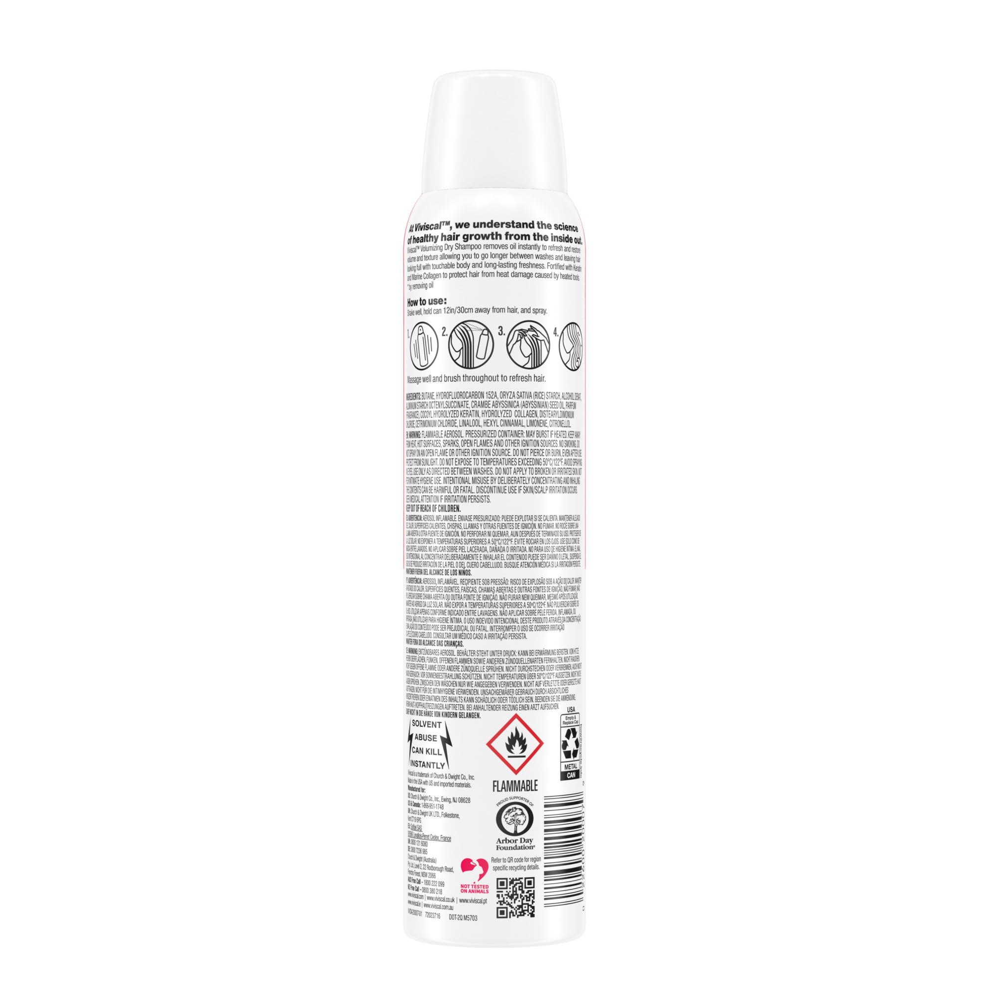 Foto 3 pulgar | Champú Seco Viviscal Voluminizing 150 Ml Para Todo Tipo De Cabello - Venta Internacional.