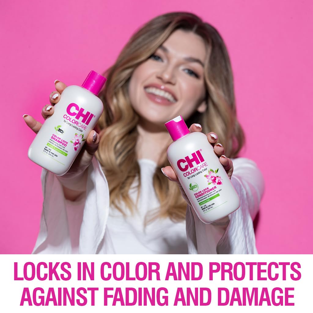 Foto 5 pulgar | Champú Chi Colorcare Color Lock, 355 Ml, Sin Sulfatos Y Parabenos - Venta Internacional.