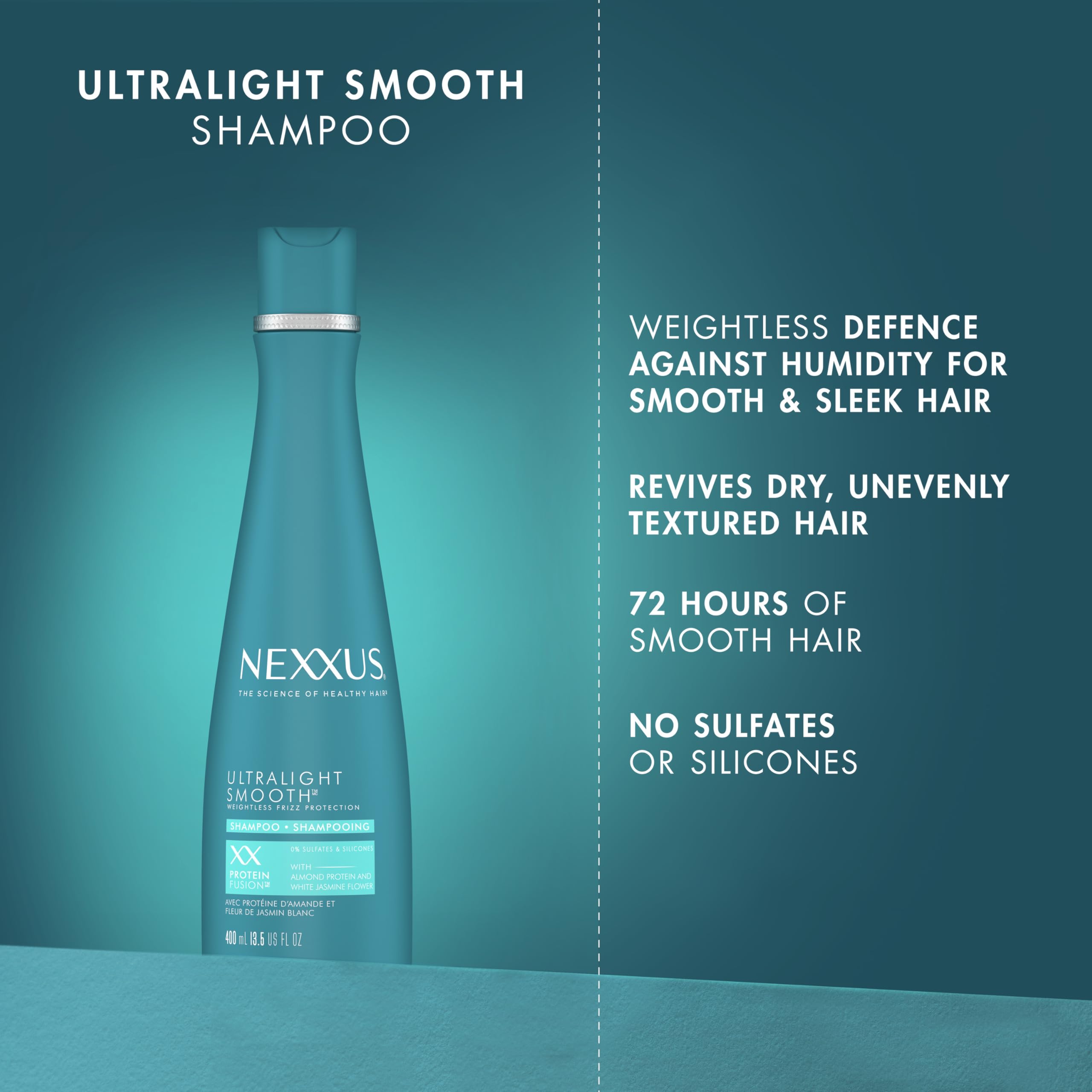 Foto 2 | Champú Nexxus Ultralight Smooth Para Cabello Seco Y Encrespado 400 Ml - Venta Internacional.
