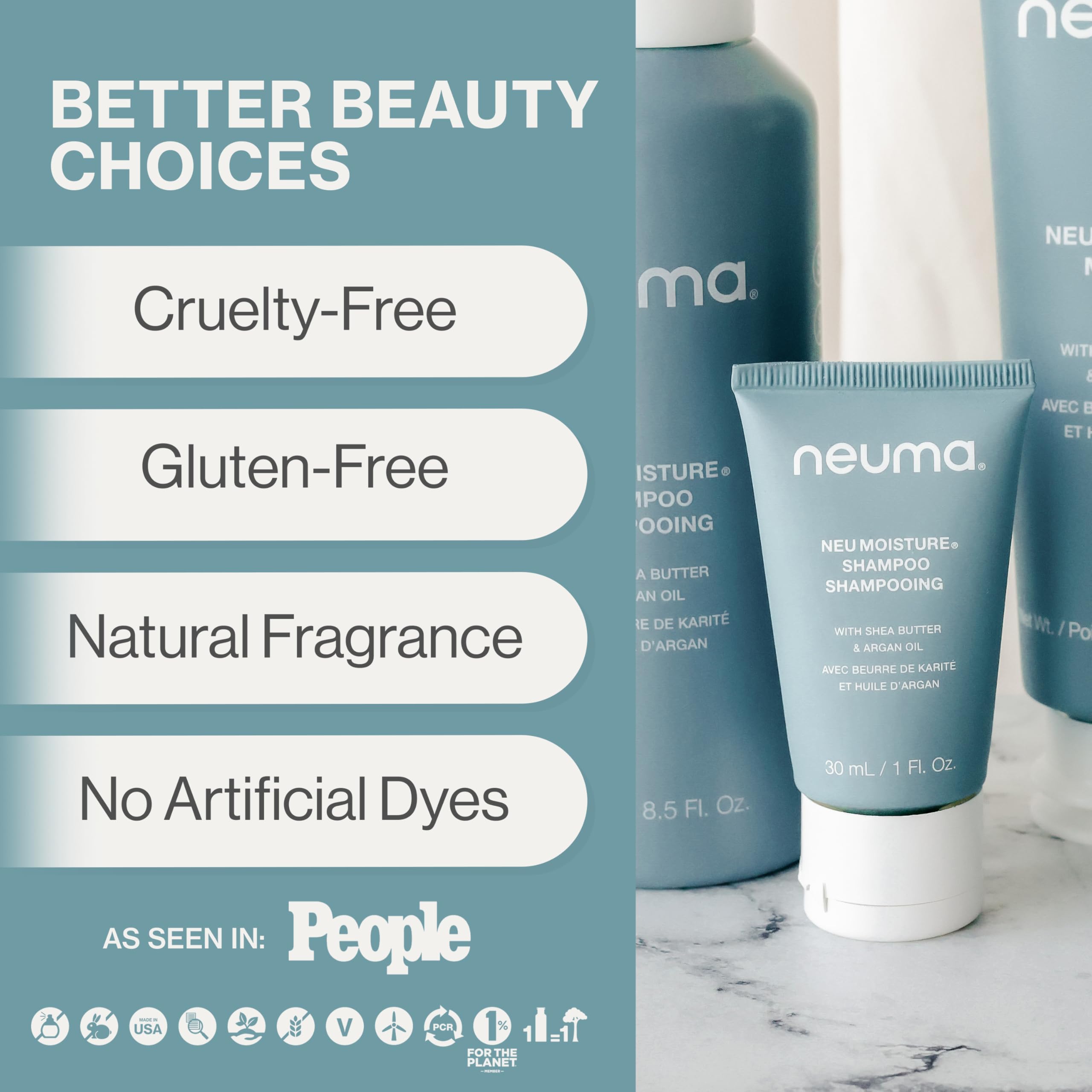 Foto 4 pulgar | Champú Neuma Neu Moisture 30 Ml, Tamaño De Viaje Con Manteca De Karité - Venta Internacional.