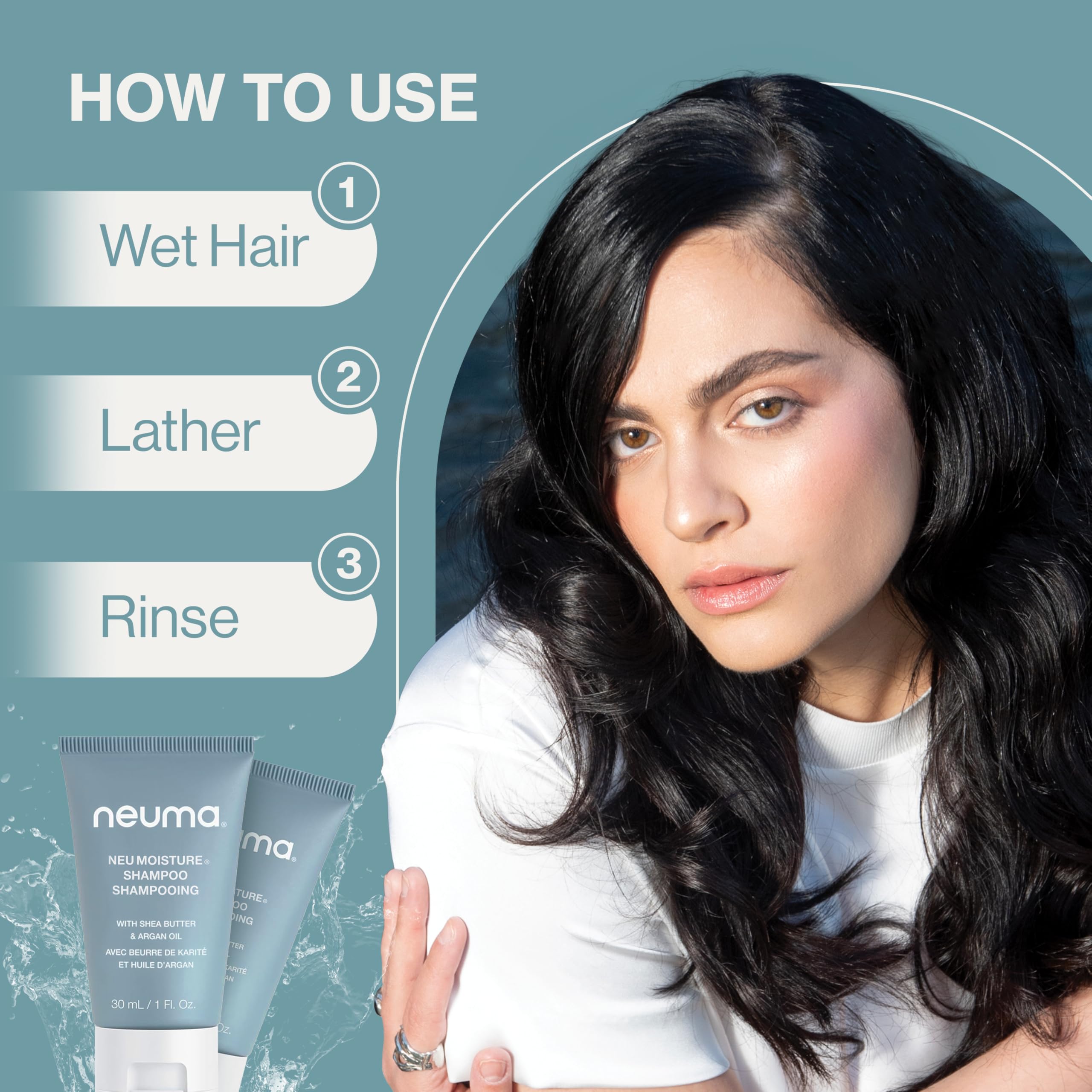 Foto 8 pulgar | Champú Neuma Neu Moisture 30 Ml, Tamaño De Viaje Con Manteca De Karité - Venta Internacional.