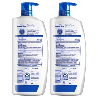 Foto 2 | Set De Champú Y Acondicionador Head & Shoulders 2 En 1, 950 Ml - Venta Internacional.