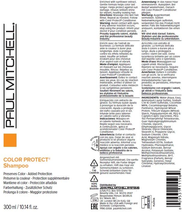 Foto 7 | Champú Paul Mitchell Color Protect Para Cabello Teñido - Venta Internacional.