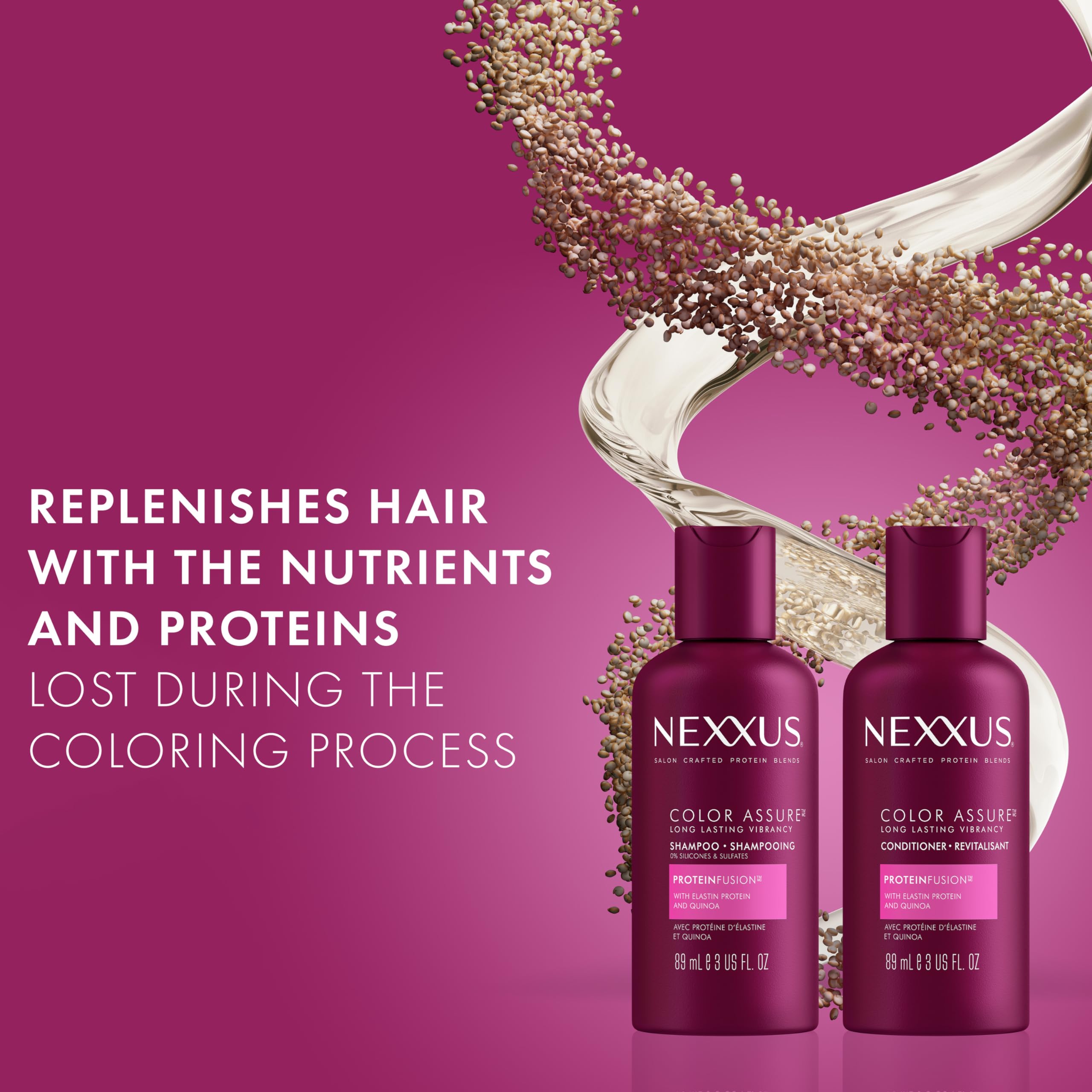Foto 4 pulgar | Champú Nexxus Hair Color Assure Sin Sulfatos, 90 Ml - Venta Internacional.