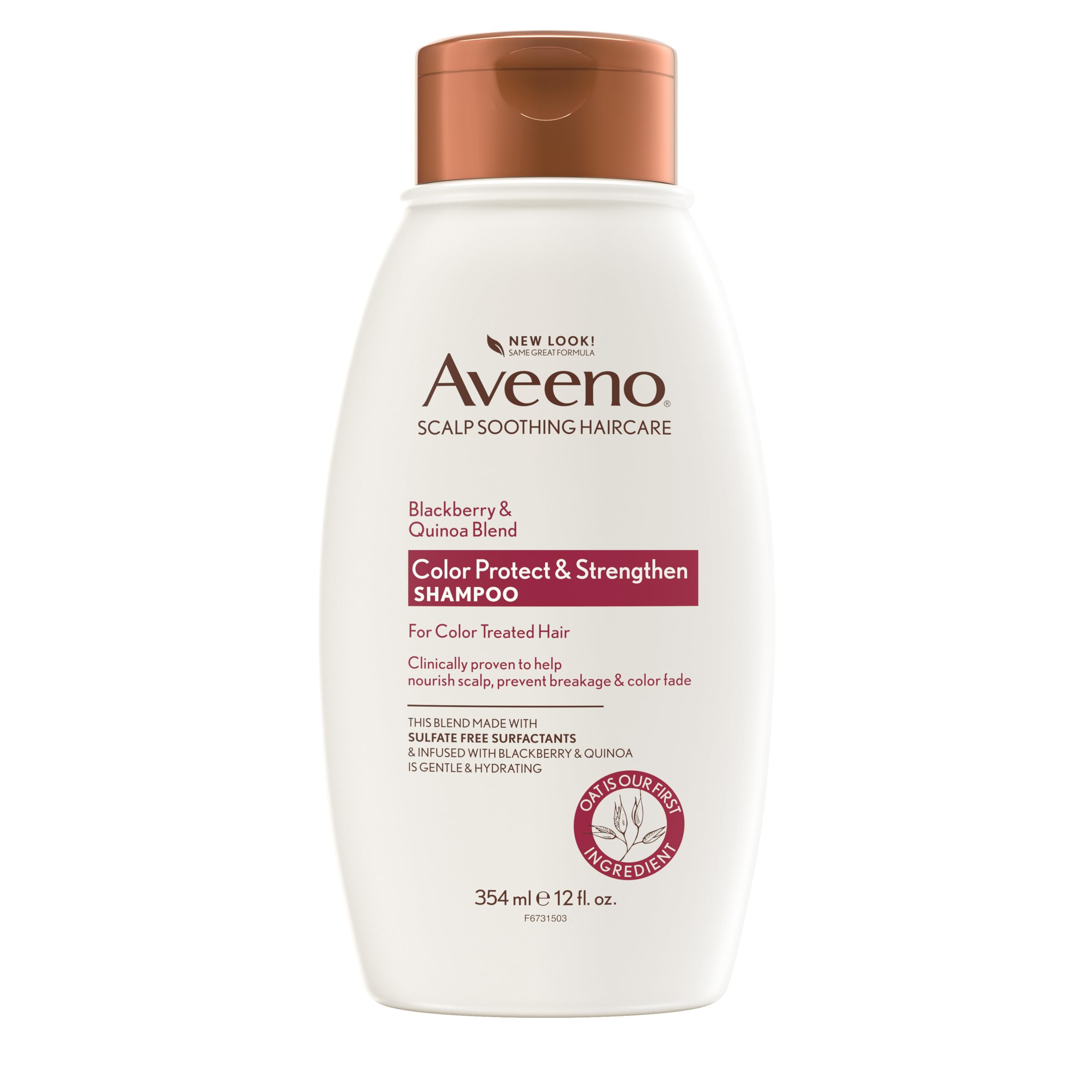 Foto 2 pulgar | Champú Aveeno Blackberry Quinoa Protein, 355 Ml, Teñido - Venta Internacional.