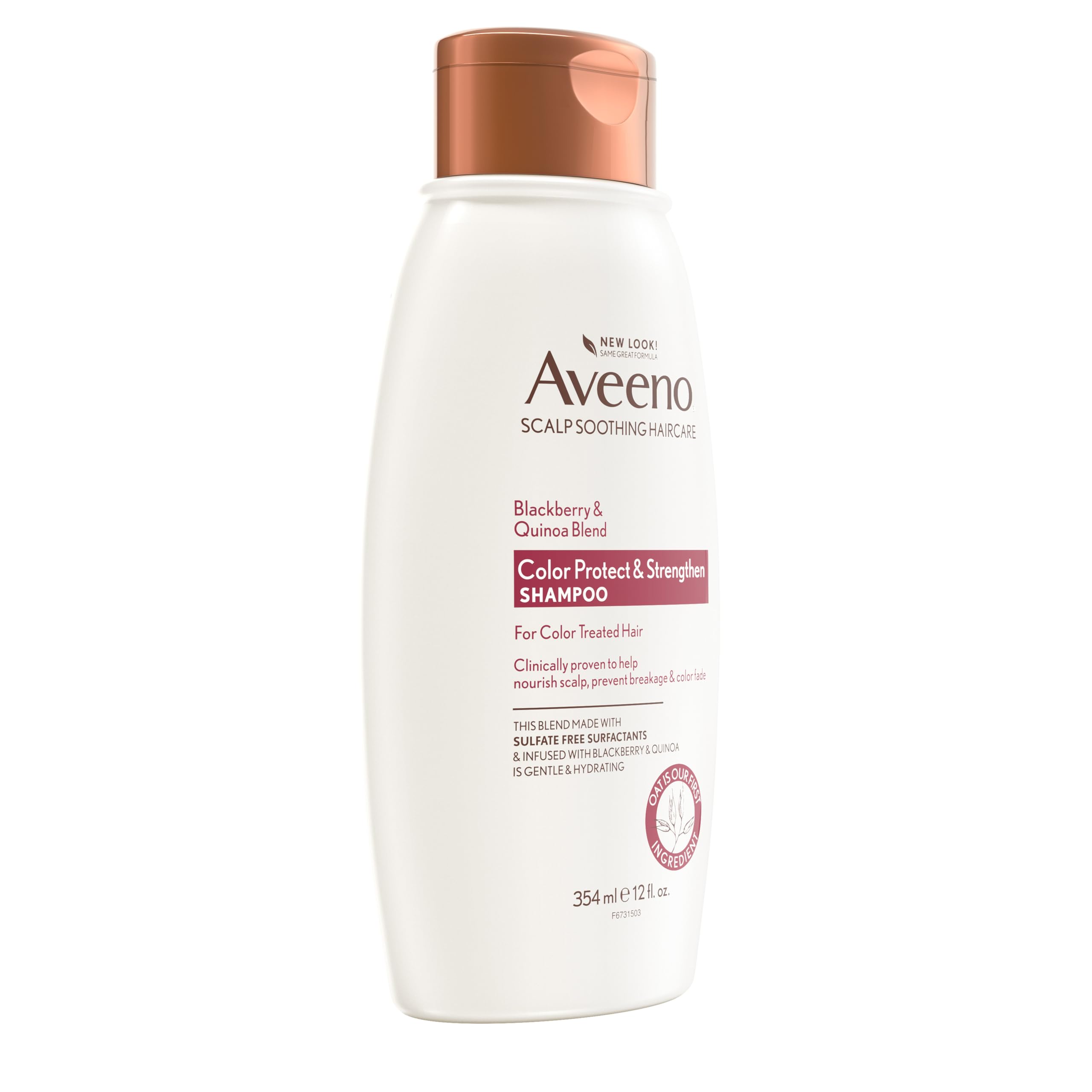 Foto 7 pulgar | Champú Aveeno Blackberry Quinoa Protein, 355 Ml, Teñido - Venta Internacional.