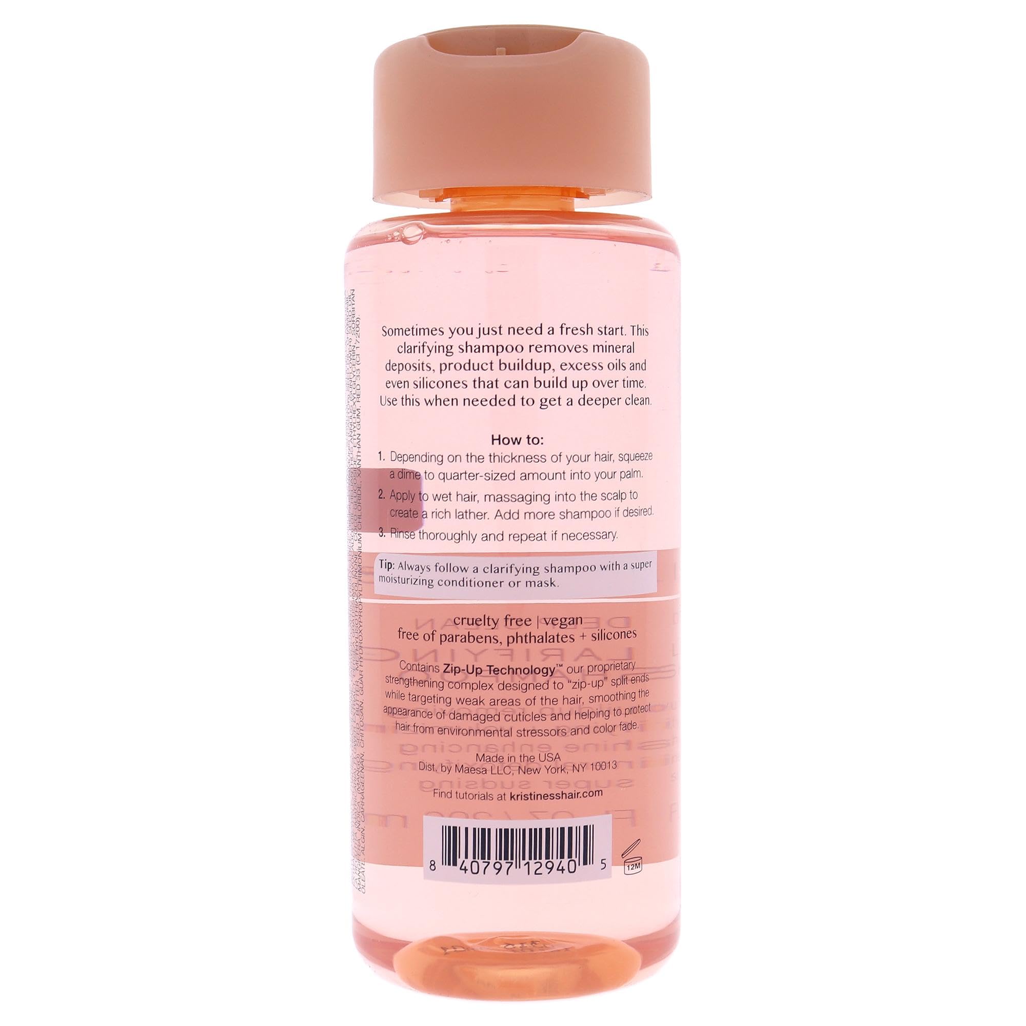 Foto 3 pulgar | Champú Kristin Ess Hair Deep Clean, Aclarador Para Cabello Graso - Venta Internacional.