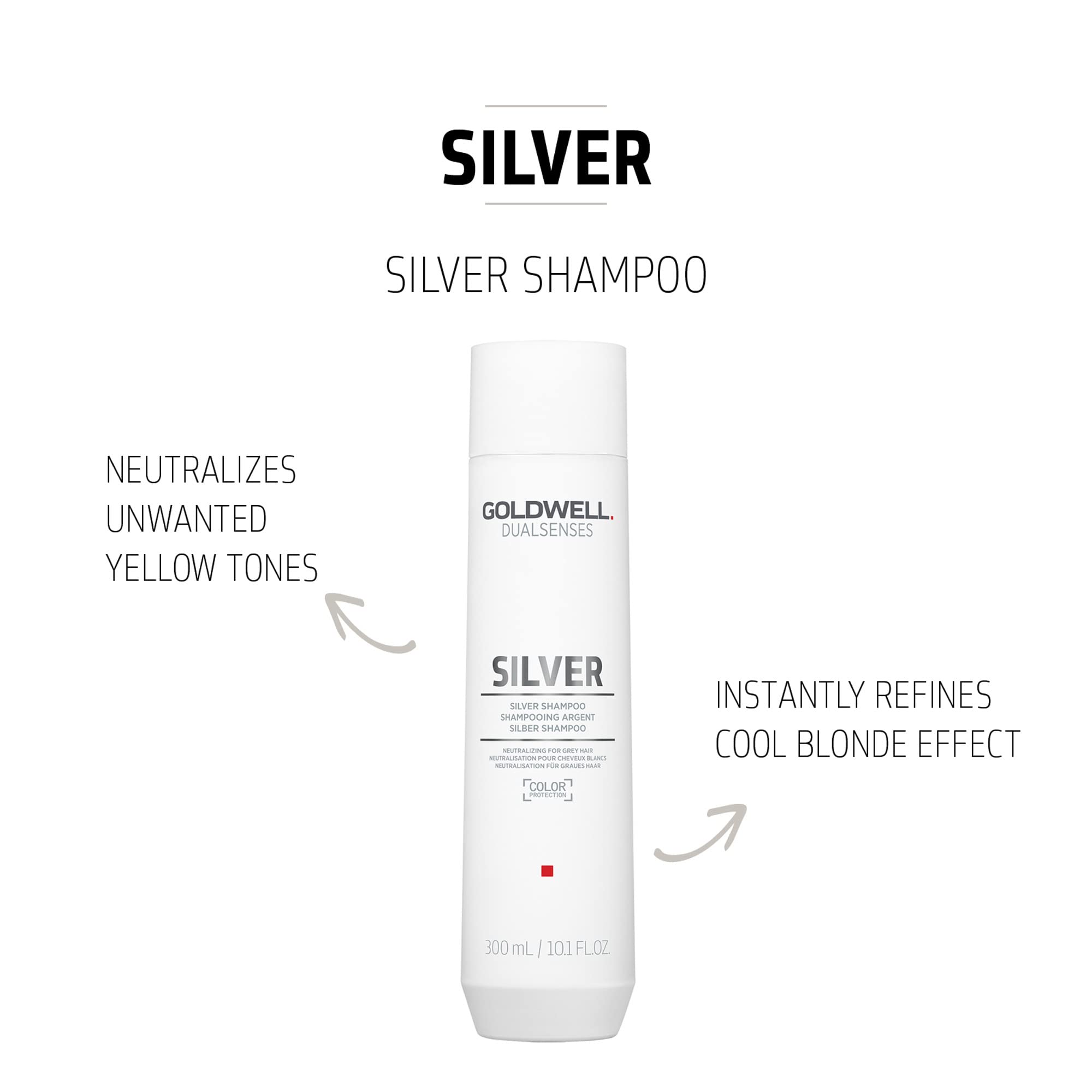 Foto 3 pulgar | Champú Goldwell Dualsenses Silver De 300 Ml Para Cabello Gris Y Rubio Fresco - Venta Internacional.