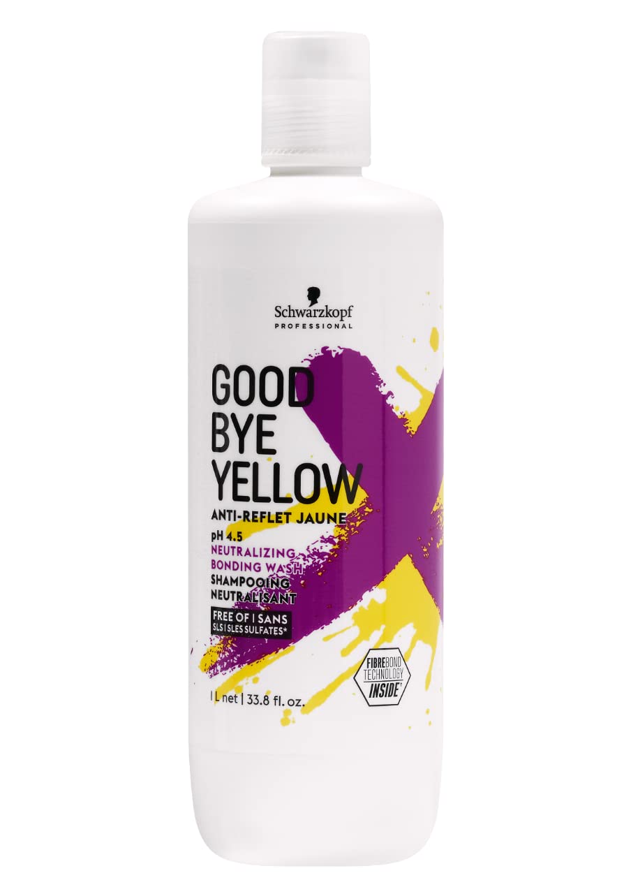 Foto 2 pulgar | Champú Schwarzkopf Goodbye Yellow Neutralizing 1l - Venta Internacional.