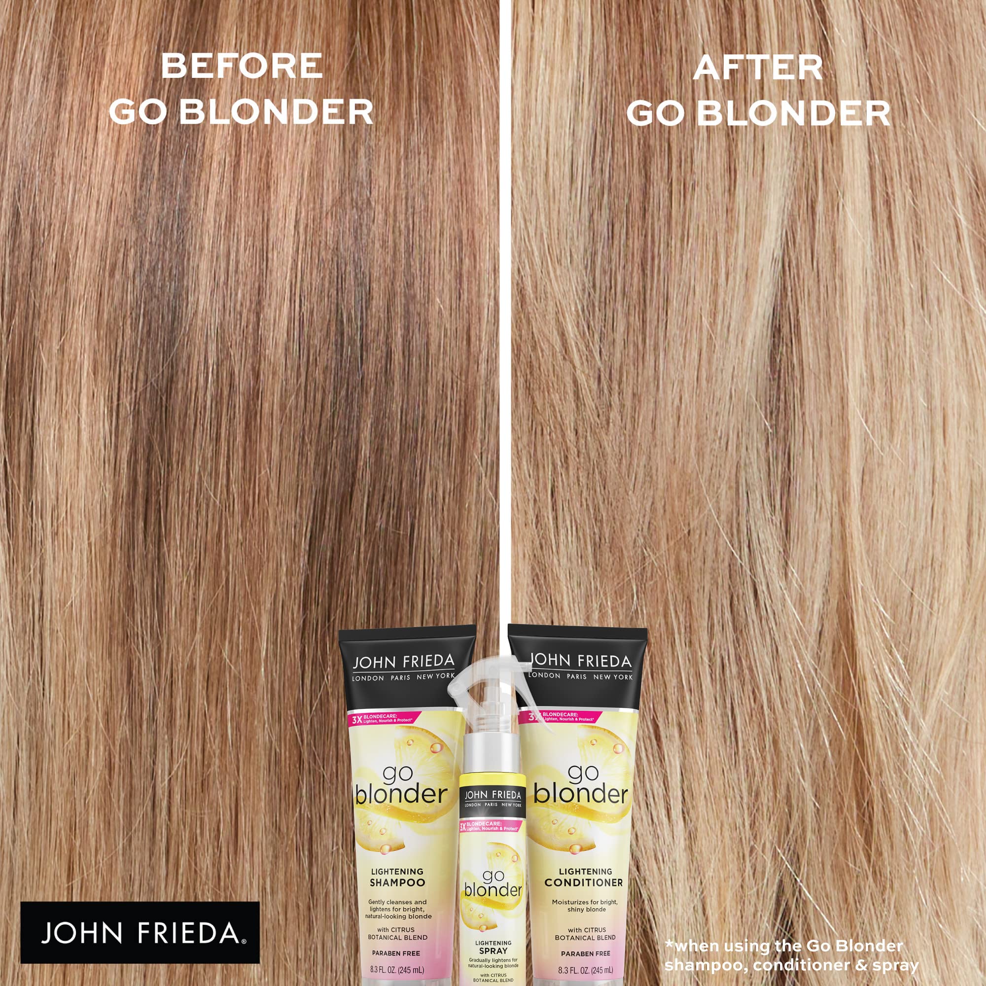 Foto 3 | Champú John Frieda Go Blonder Lightening 245 Ml Para Cabello Rubio - Venta Internacional.