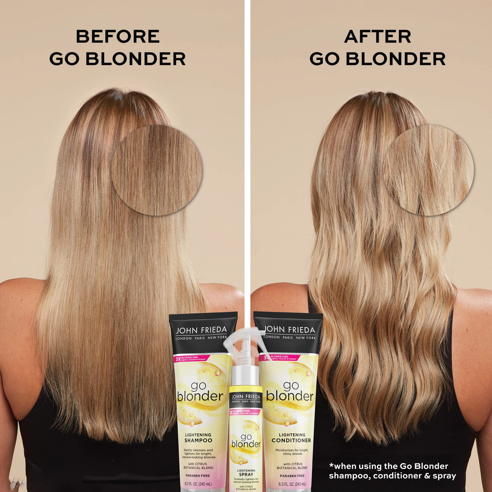 Foto 4 | Champú John Frieda Go Blonder Lightening 245 Ml Para Cabello Rubio - Venta Internacional.