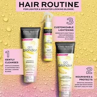 Foto 6 | Champú John Frieda Go Blonder Lightening 245 Ml Para Cabello Rubio - Venta Internacional.