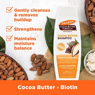 Foto 3 | Champú Palmer's, Manteca De Cacao Y Biotina, Retención De Longitud, 400 Ml - Venta Internacional.