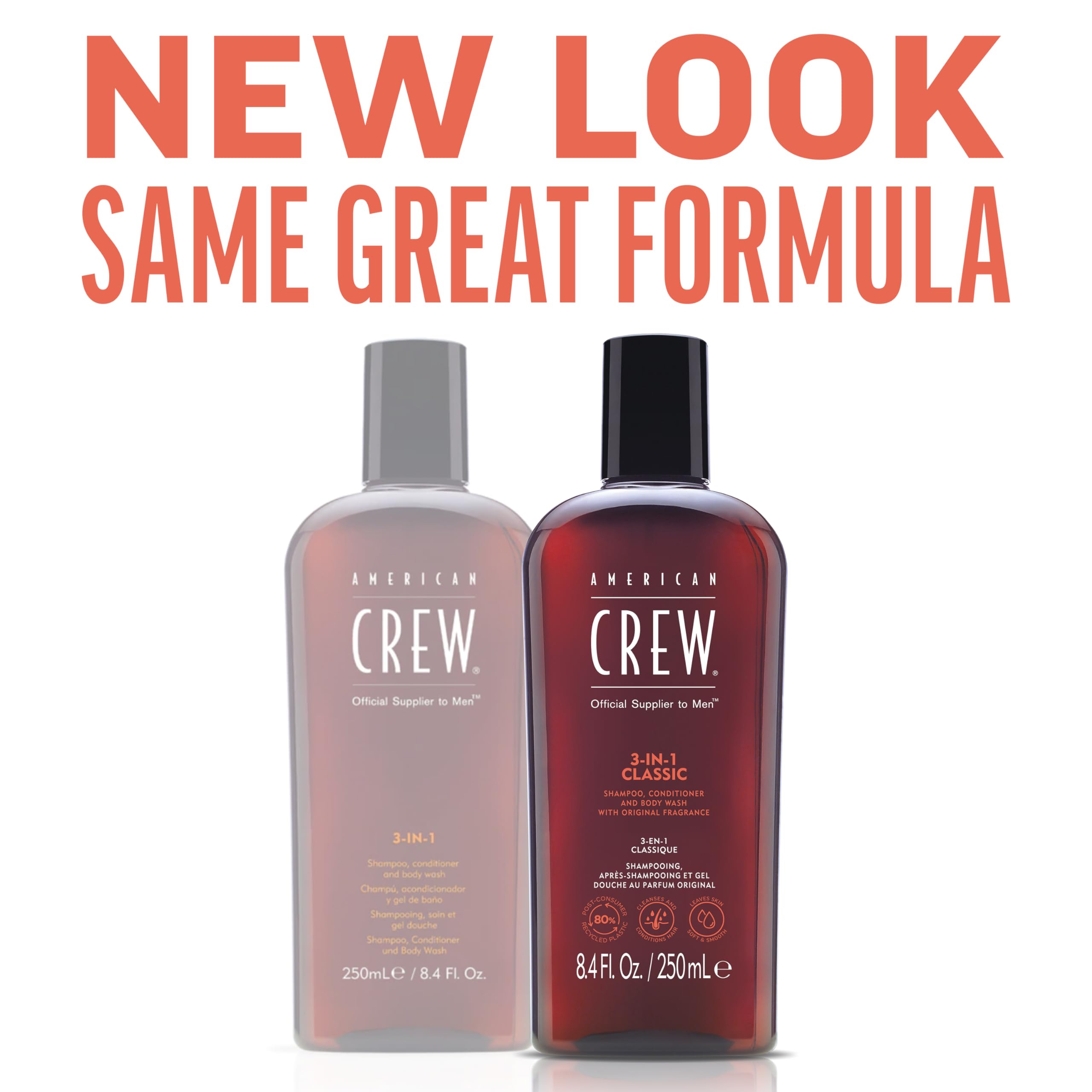 Foto 3 pulgar | Champú, Acondicionador Y Gel De Baño 3 En 1 American Crew, 450 Ml - Venta Internacional.
