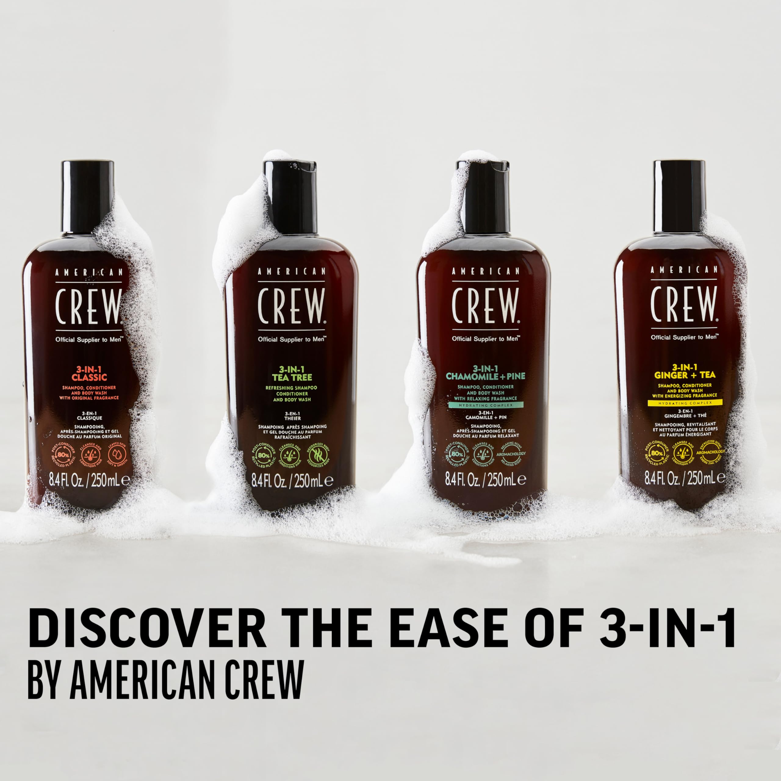 Foto 8 pulgar | Champú, Acondicionador Y Gel De Baño 3 En 1 American Crew, 450 Ml - Venta Internacional.