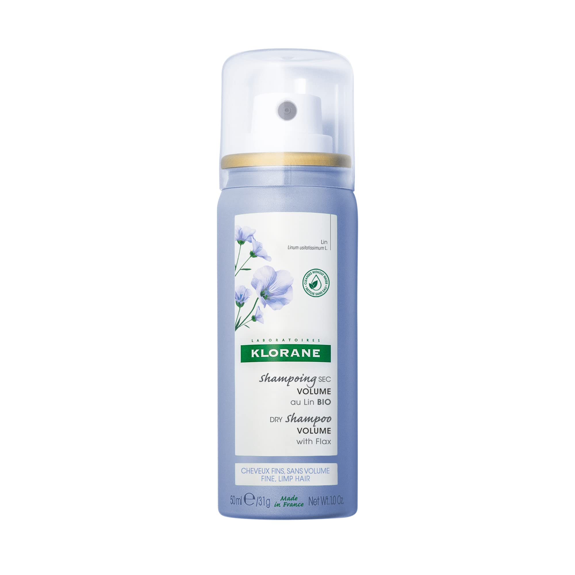 Foto 2 pulgar | Champú Seco Klorane, Voluminizador, Tamaño Viaje, 30 Ml, Con Lino - Venta Internacional.