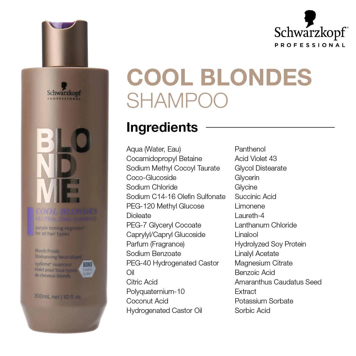 Foto 5 pulgar | Champú Blondme Cool Blondes Neutralizante 300 Ml - Venta Internacional.