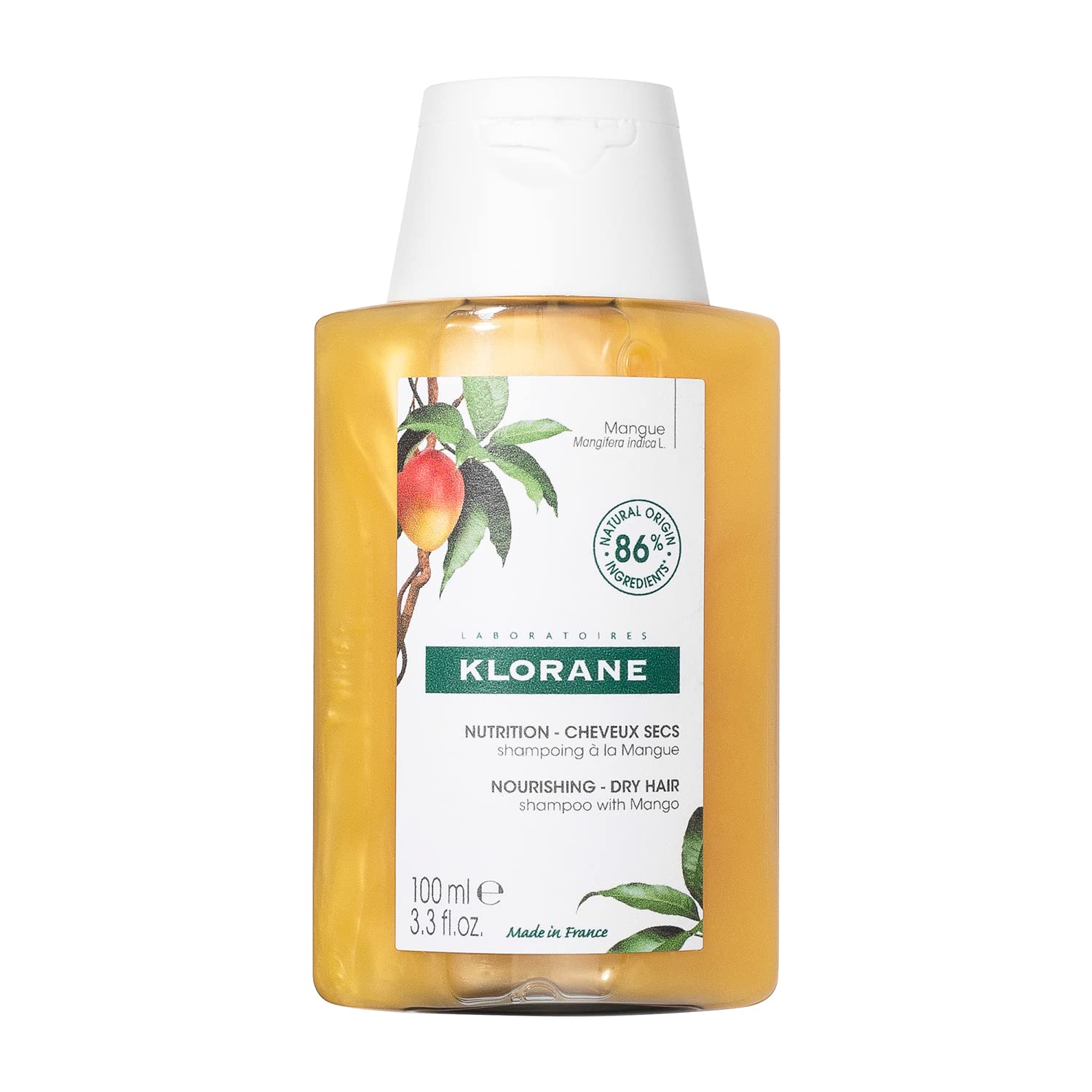 Foto 1 | Champú Nutritivo Klorane Con Mantequilla De Mango, 100 Ml, Tamaño De Viaje - Venta Internacional.