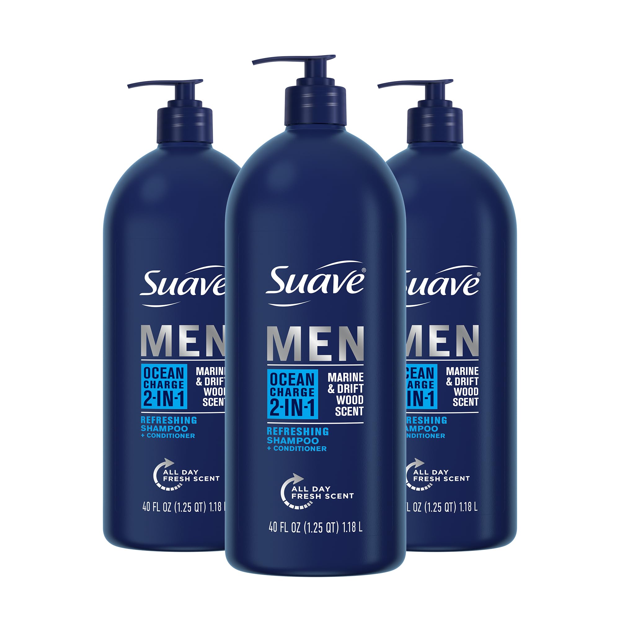 Foto 1 | Champú Y Acondicionador 2 En 1 Suave Men Ocean Charge 1.18l - Venta Internacional.