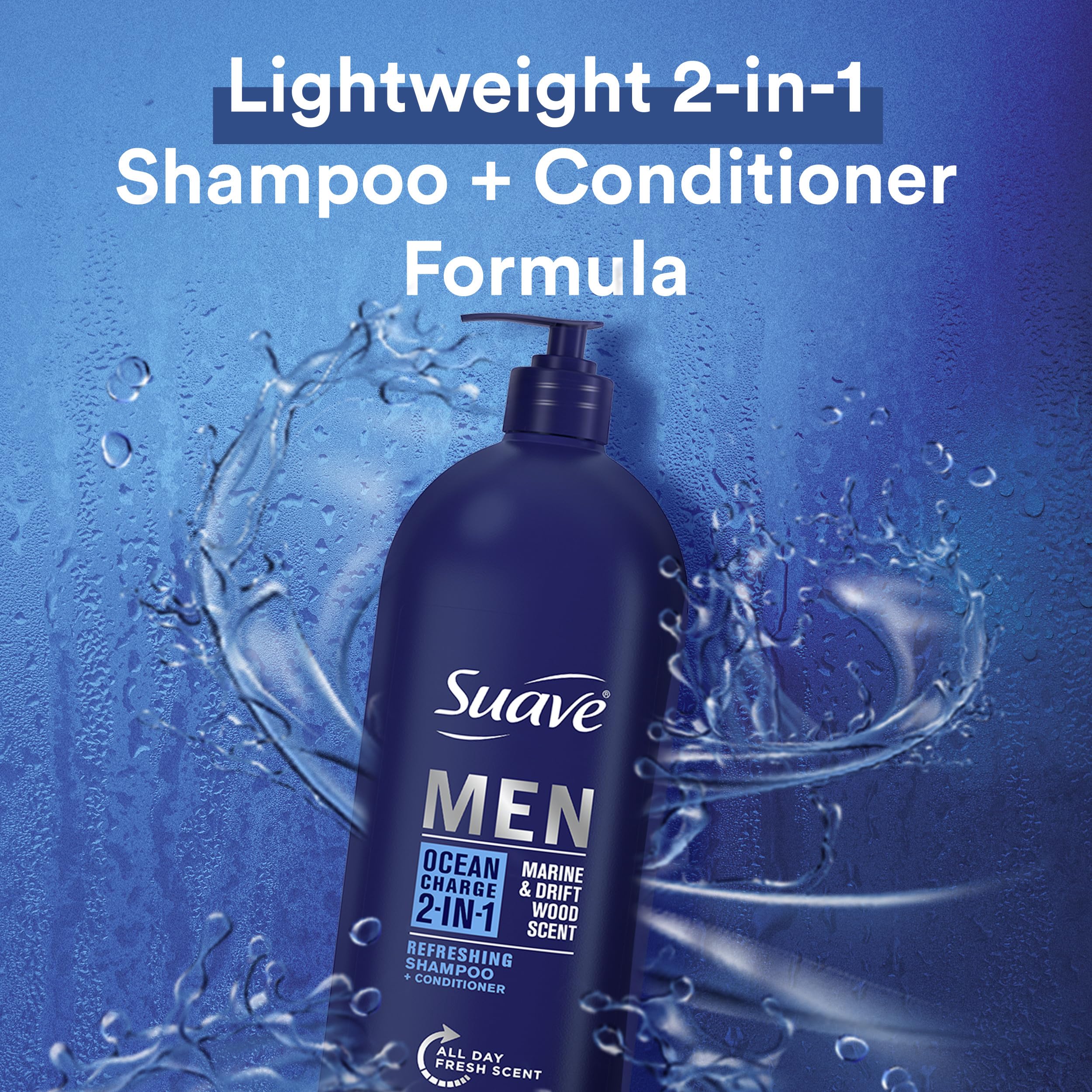 Foto 4 pulgar | Champú Y Acondicionador 2 En 1 Suave Men Ocean Charge 1.18l - Venta Internacional.