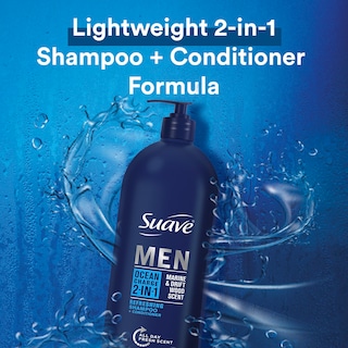 Foto 3 | Champú Y Acondicionador 2 En 1 Suave Men Ocean Charge 1.18l - Venta Internacional.
