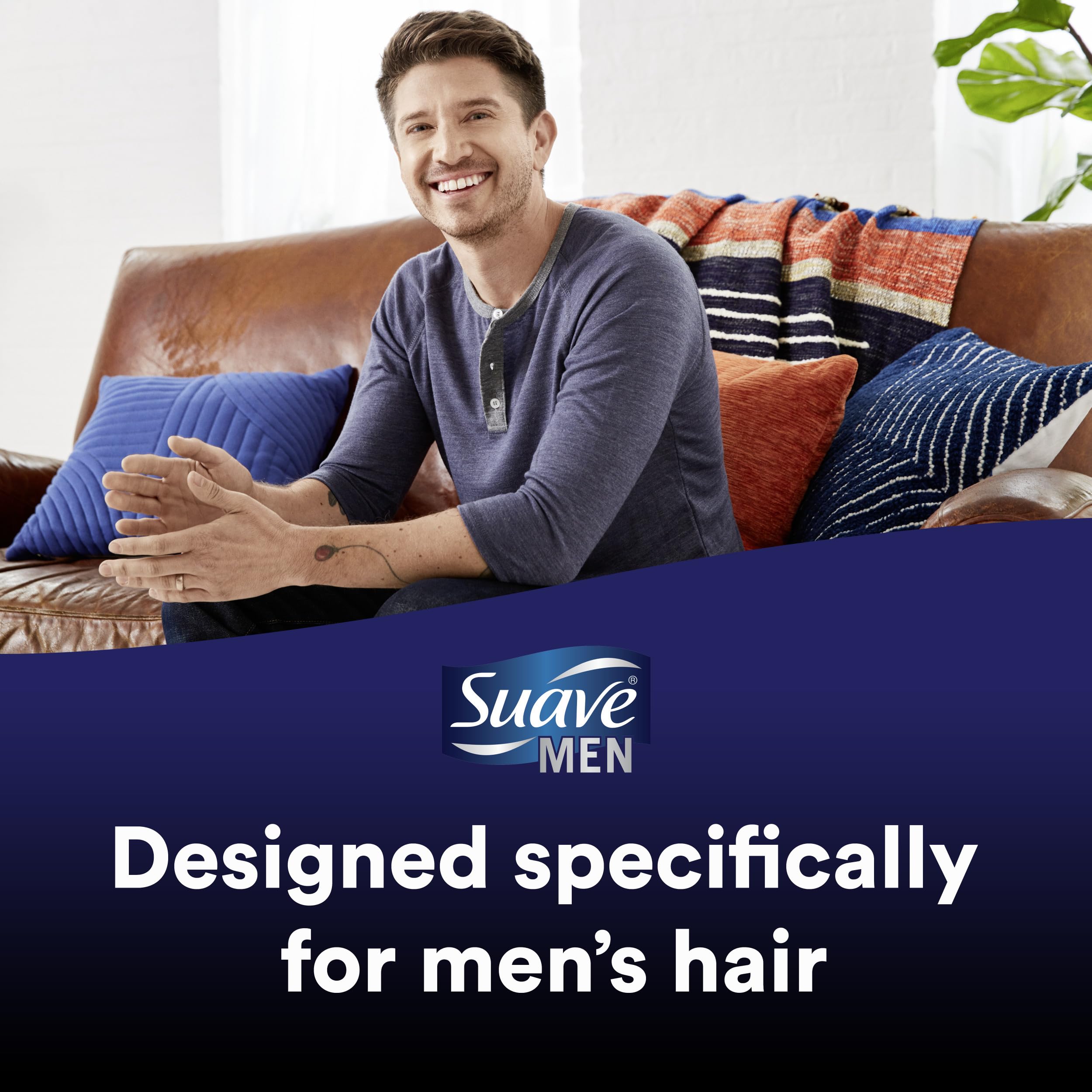Foto 5 | Champú Y Acondicionador 2 En 1 Suave Men Ocean Charge 1.18l - Venta Internacional.