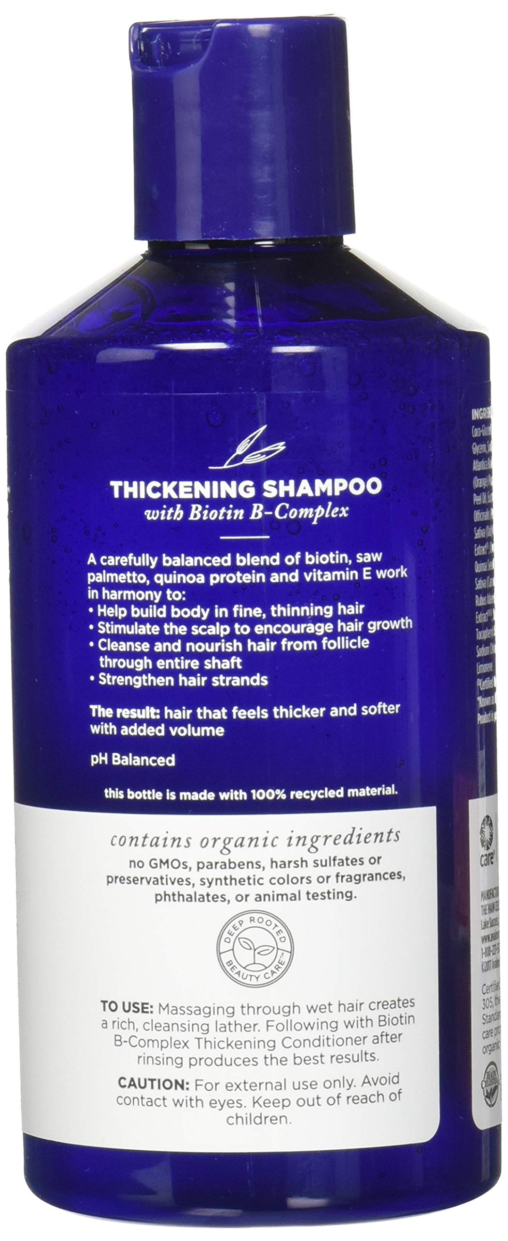 Foto 2 | Champú Avalon Organics, Complejo Espesante De Biotina B, 414 Ml - Venta Internacional.