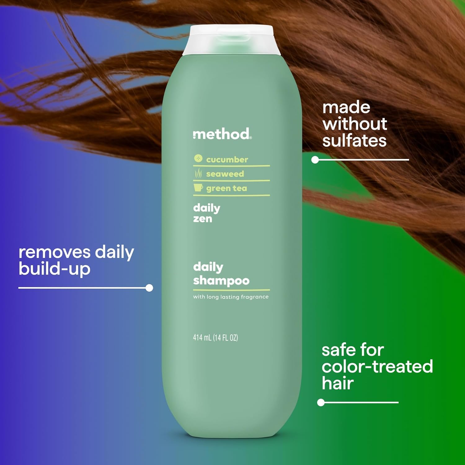 Foto 6 pulgar | Shampoo Method Everyday Zen Cumber Green Tea 414 Ml - Venta Internacional.