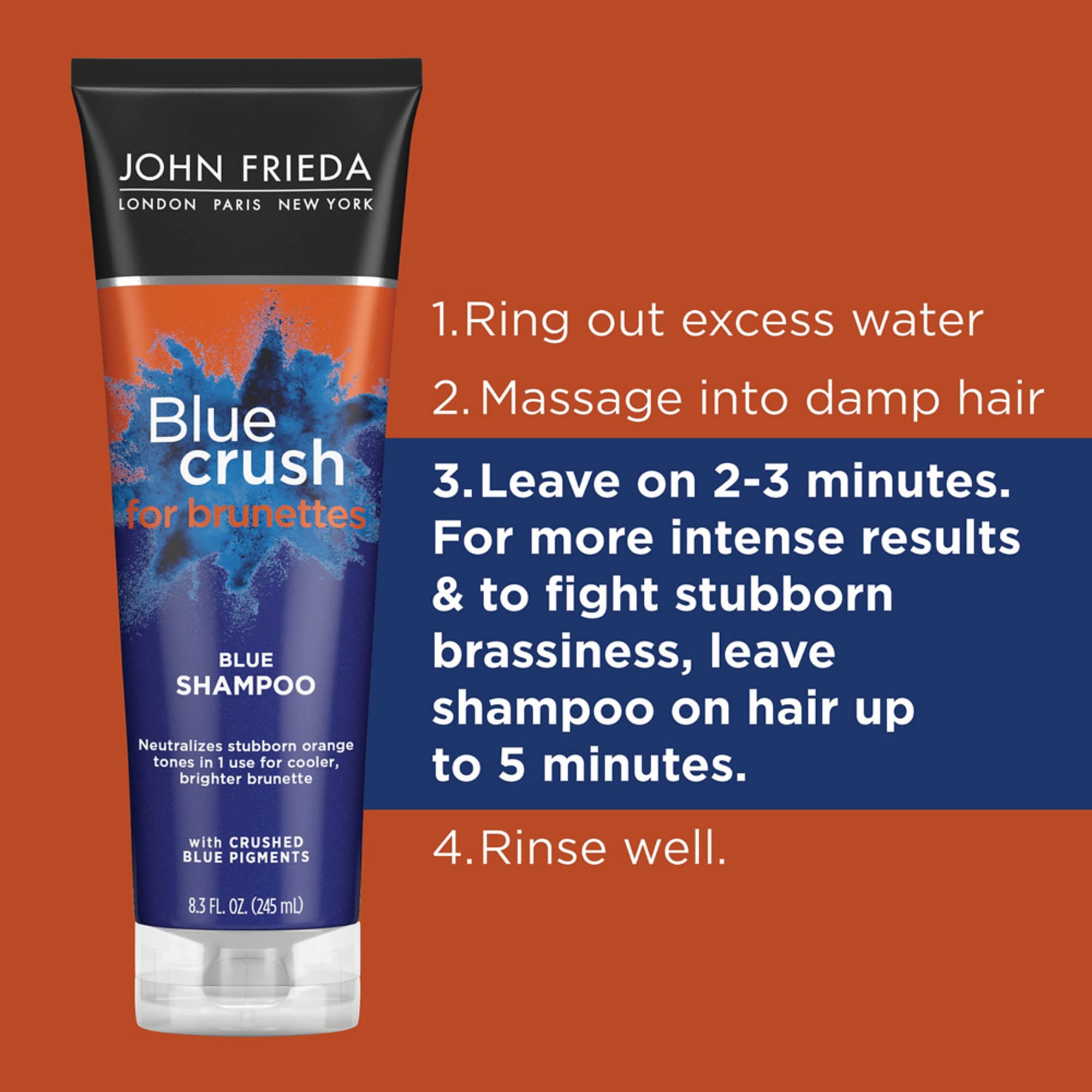 Foto 8 pulgar | Champú John Frieda Blue Crush Para Morenas 245 Ml - Venta Internacional.