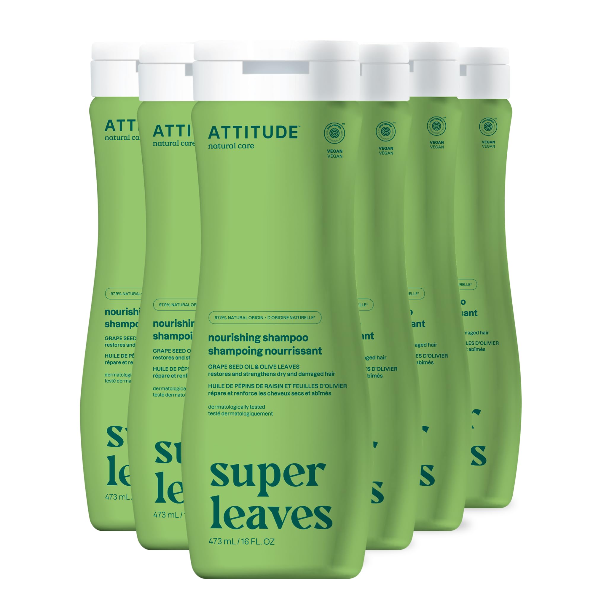 Champú Attitude Para Cabello Seco Y Dañado, 480 Ml X 6 Unidades - Venta Internacional.