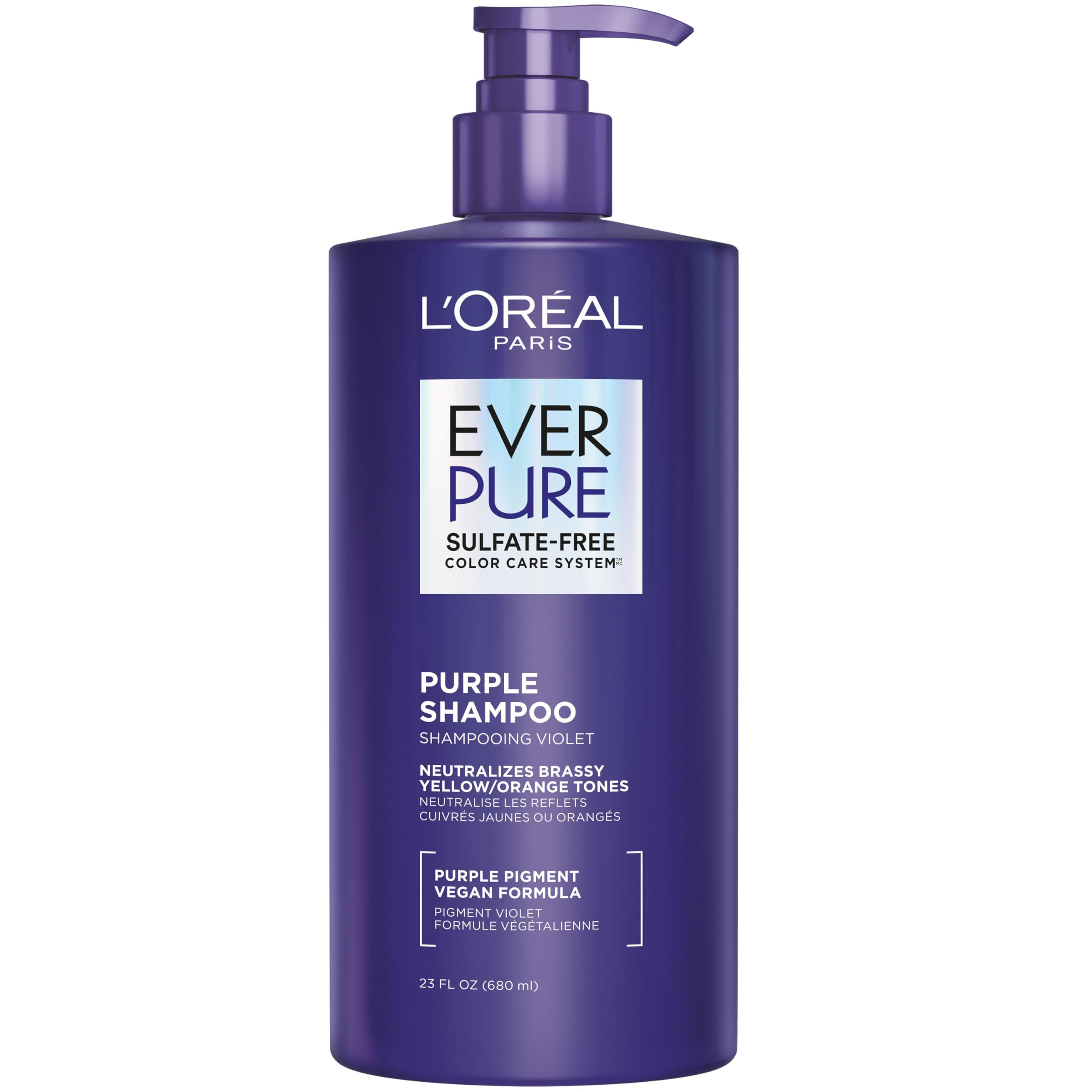 Foto 2 pulgar | Champú L'oréal Paris Everpure Brass Toning Purple 680 Ml - Venta Internacional.